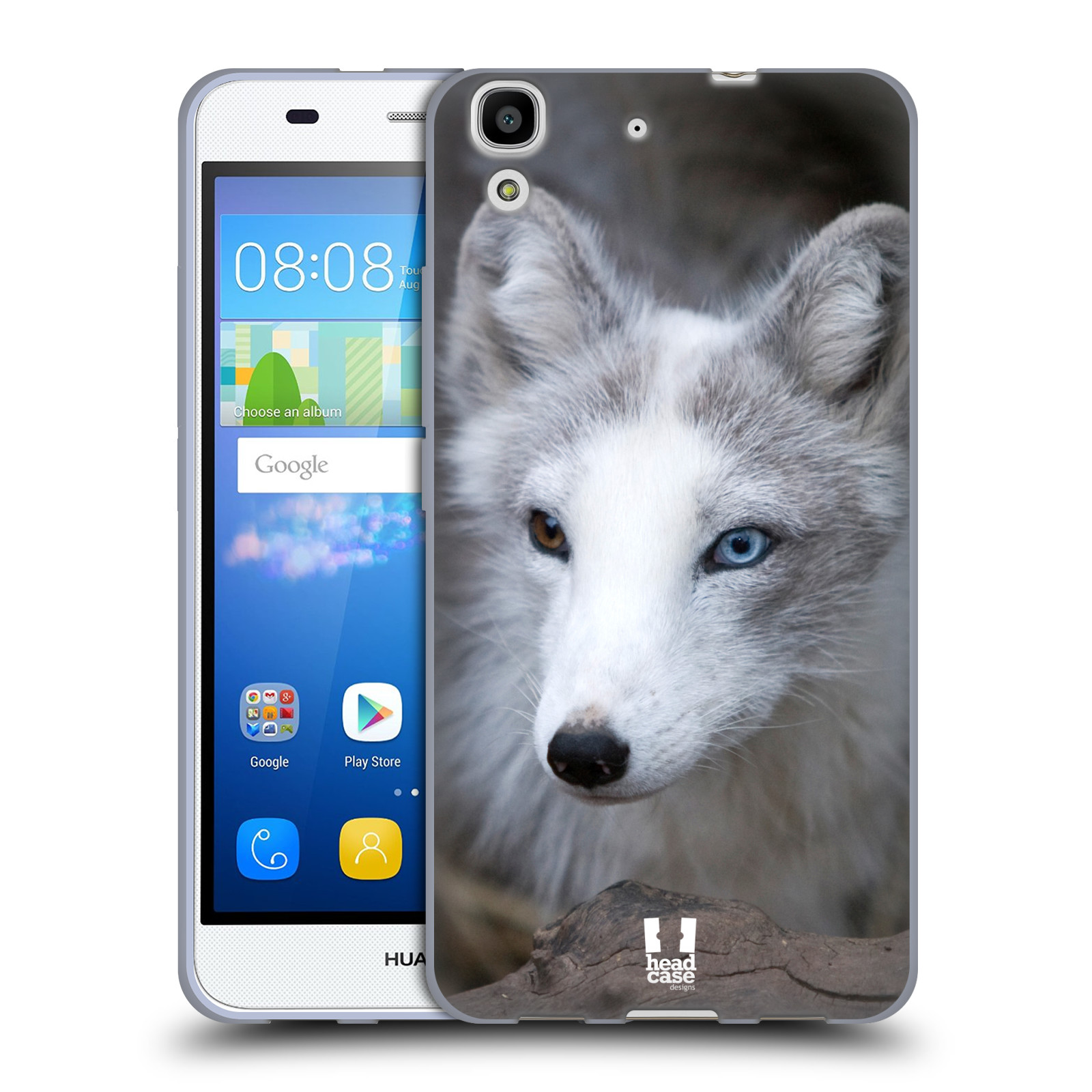 HEAD CASE silikonový obal na mobil HUAWEI Y6 vzor slavná zvířata foto  Liška polární