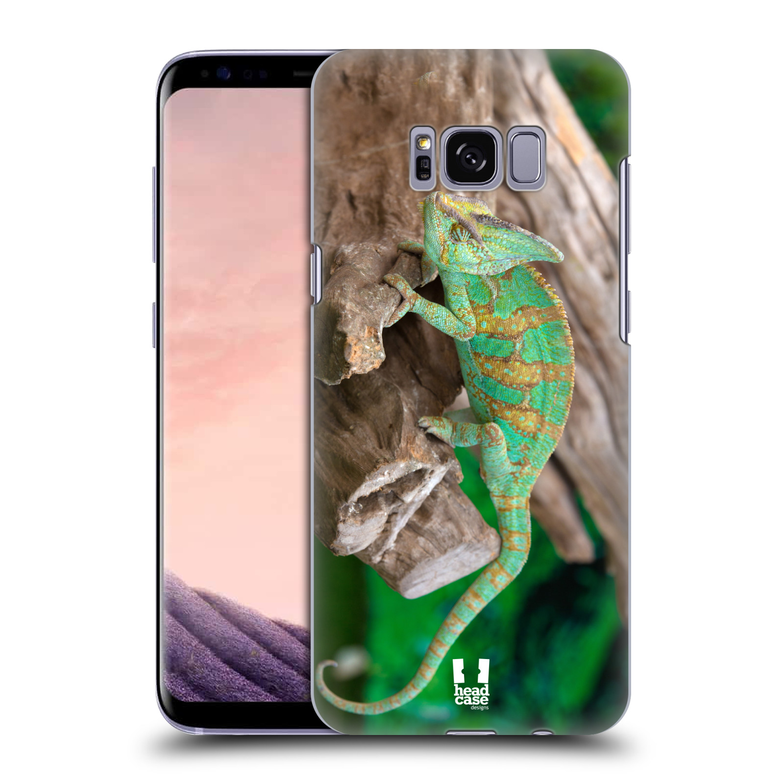 HEAD CASE plastový obal na mobil Samsung Galaxy S8 vzor slavná zvířata foto chameleon