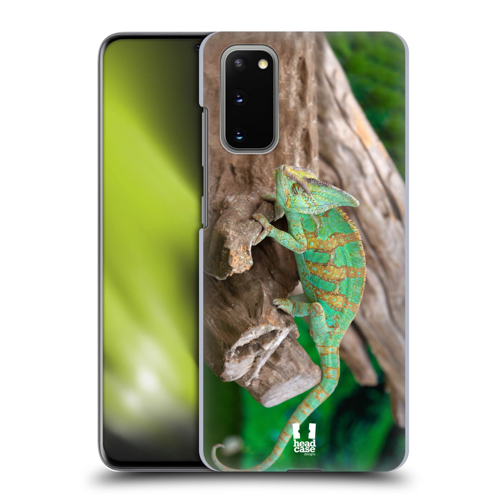 Pouzdro na mobil Samsung Galaxy S20 - HEAD CASE - vzor slavná zvířata foto chameleon
