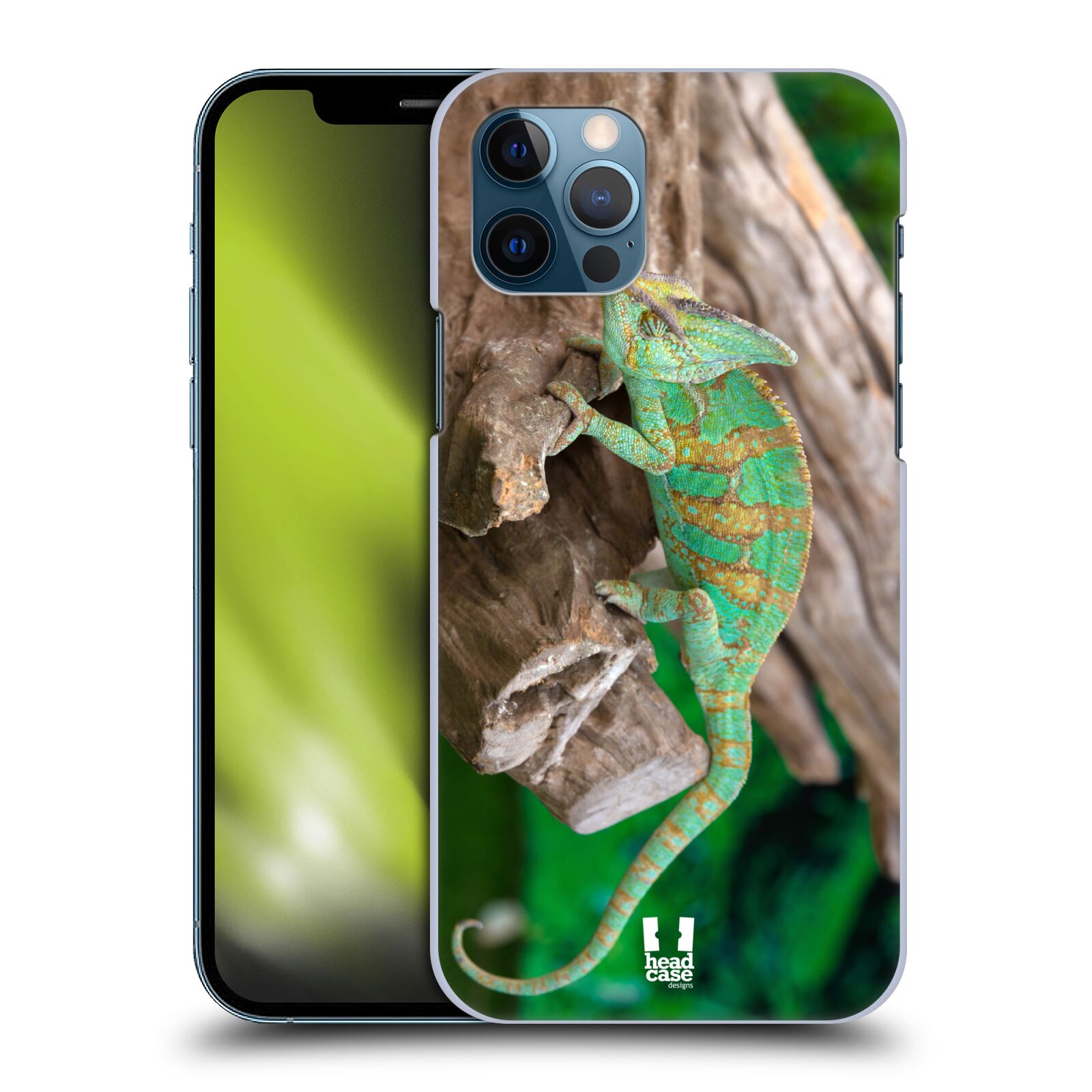 HEAD CASE plastový obal na mobil Apple Iphone 12 / Iphone 12 PRO vzor slavná zvířata foto chameleon