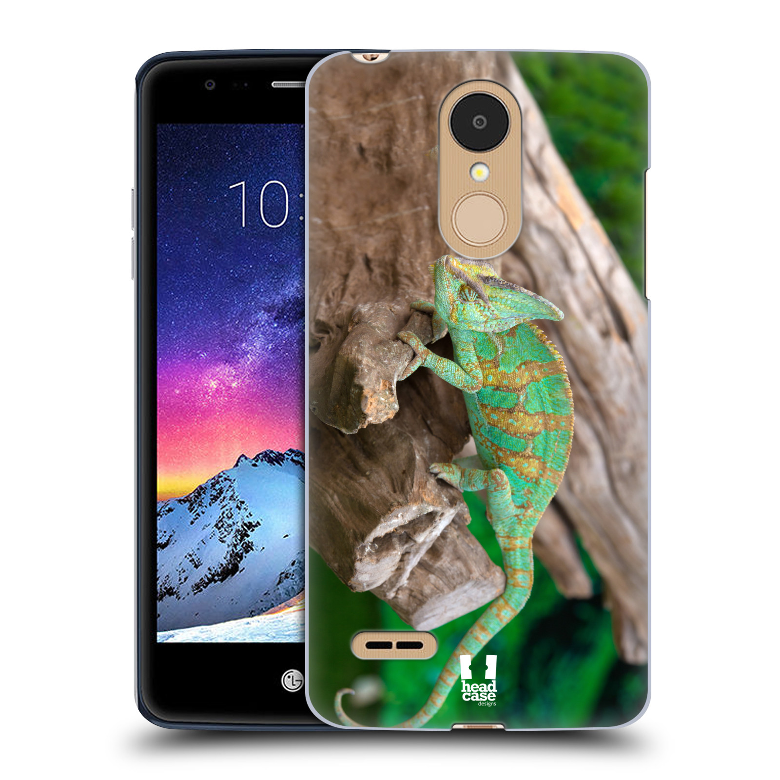 HEAD CASE plastový obal na mobil LG K9 / K8 2018 vzor slavná zvířata foto chameleon