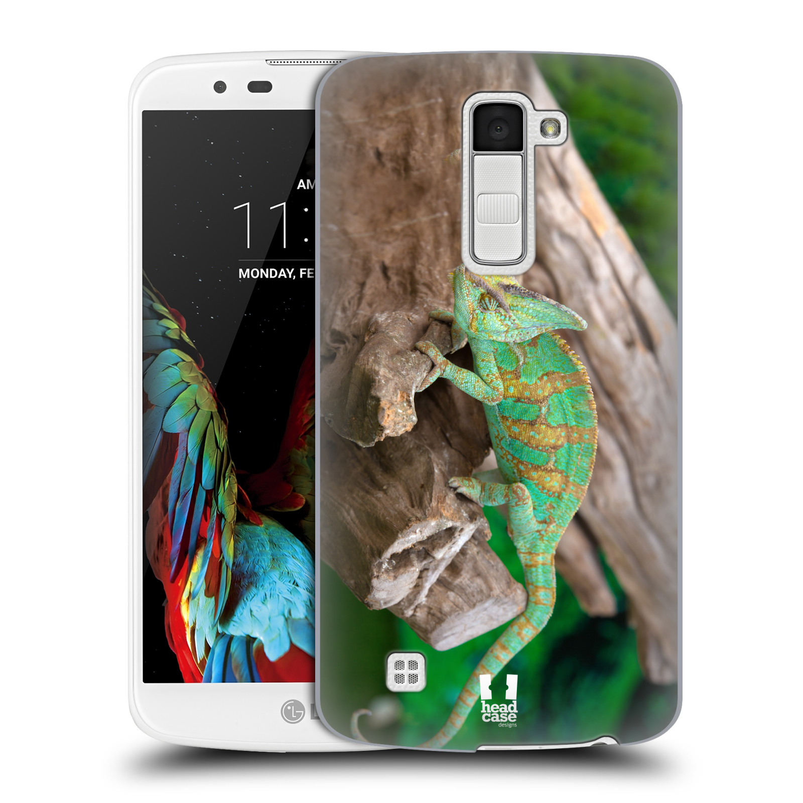 HEAD CASE plastový obal na mobil LG K10 vzor slavná zvířata foto chameleon