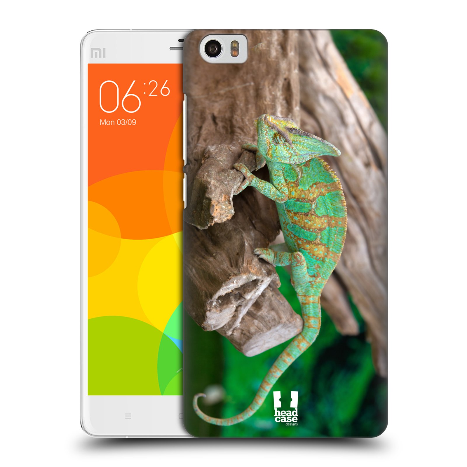 HEAD CASE pevný plastový obal na mobil XIAOMI Mi Note vzor slavná zvířata foto chameleon