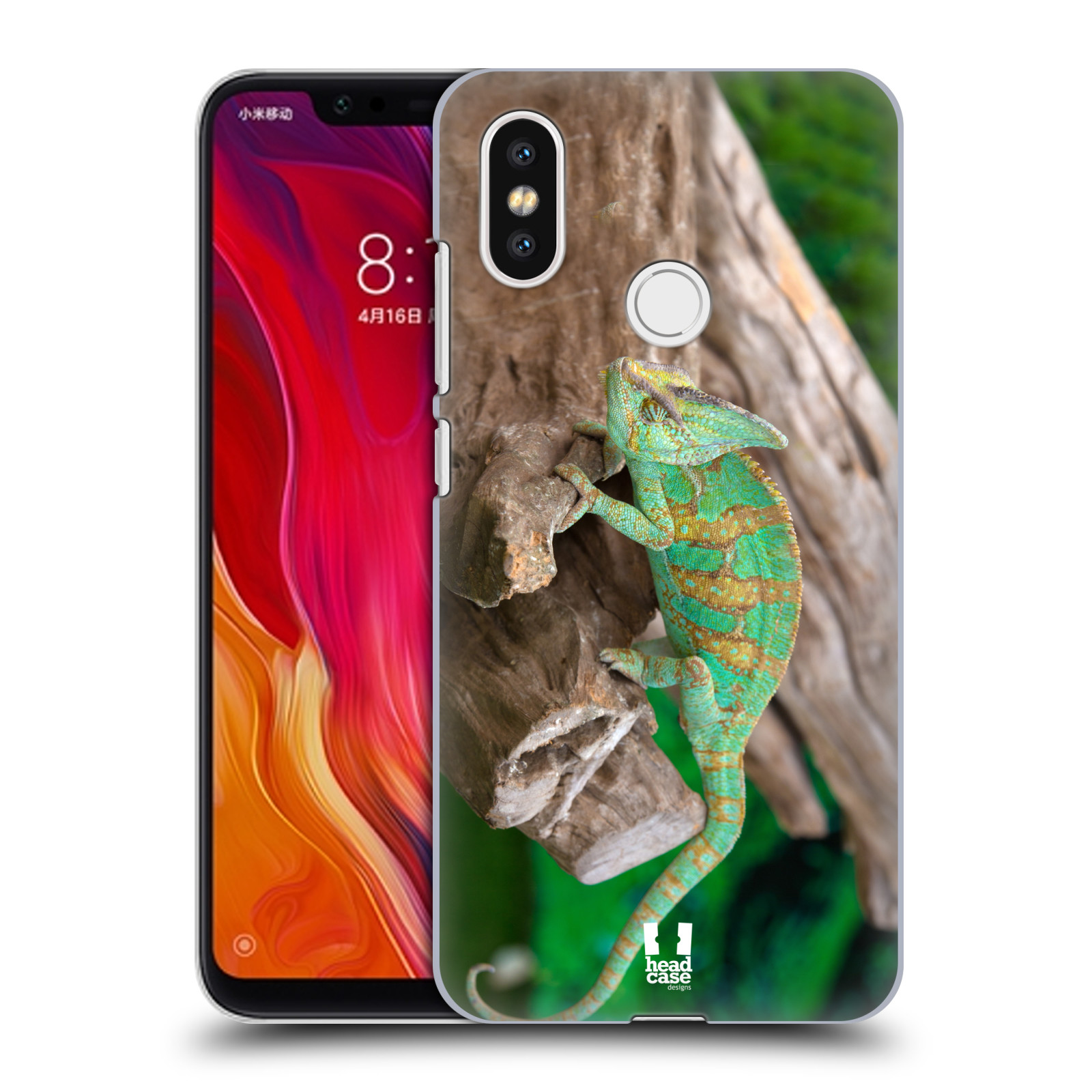 HEAD CASE plastový obal na mobil Xiaomi Mi 8 vzor slavná zvířata foto chameleon