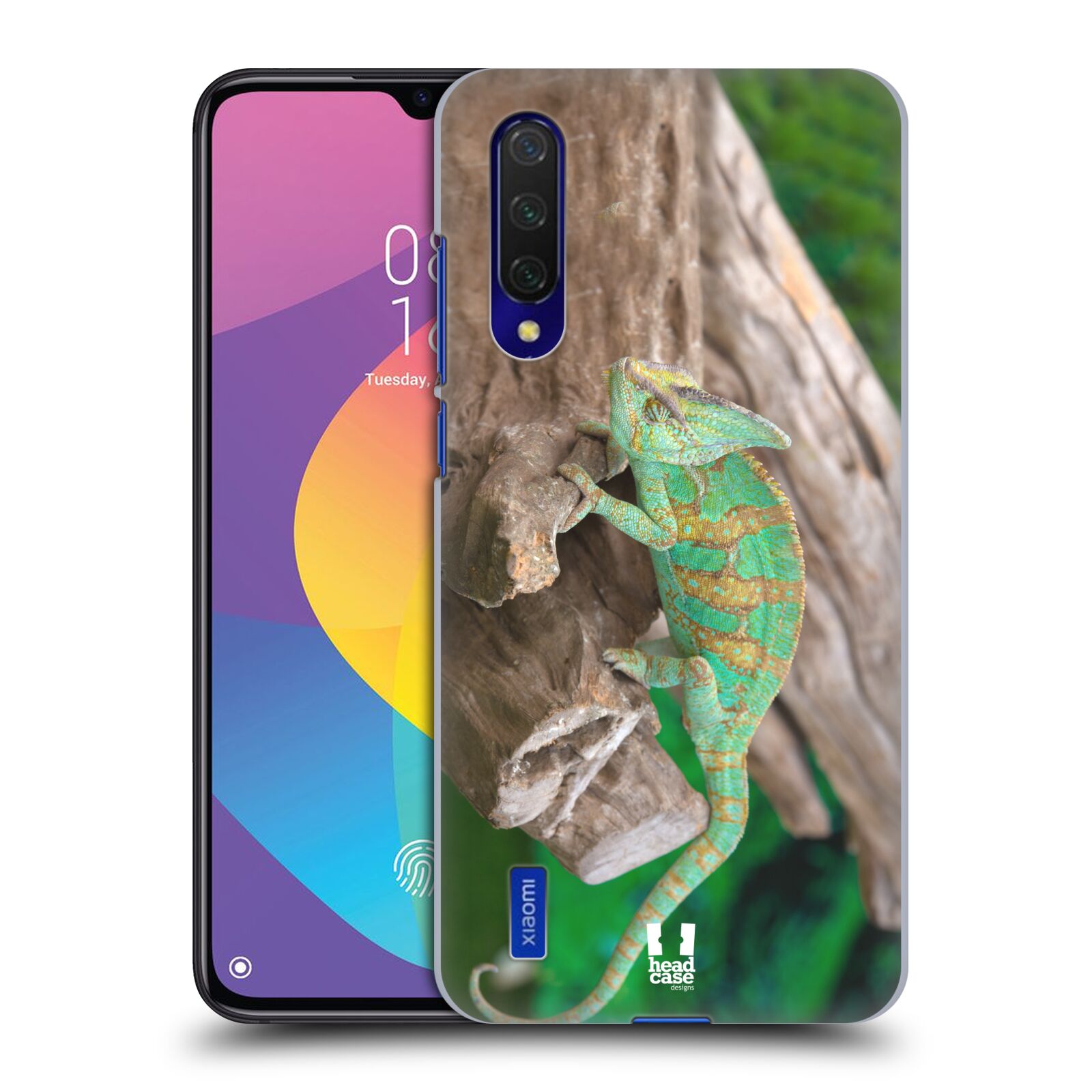 Zadní kryt na mobil Xiaomi MI 9 LITE vzor slavná zvířata foto chameleon