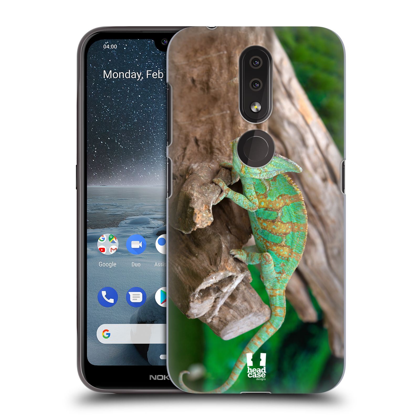 Pouzdro na mobil Nokia 4.2 - HEAD CASE - vzor slavná zvířata foto chameleon