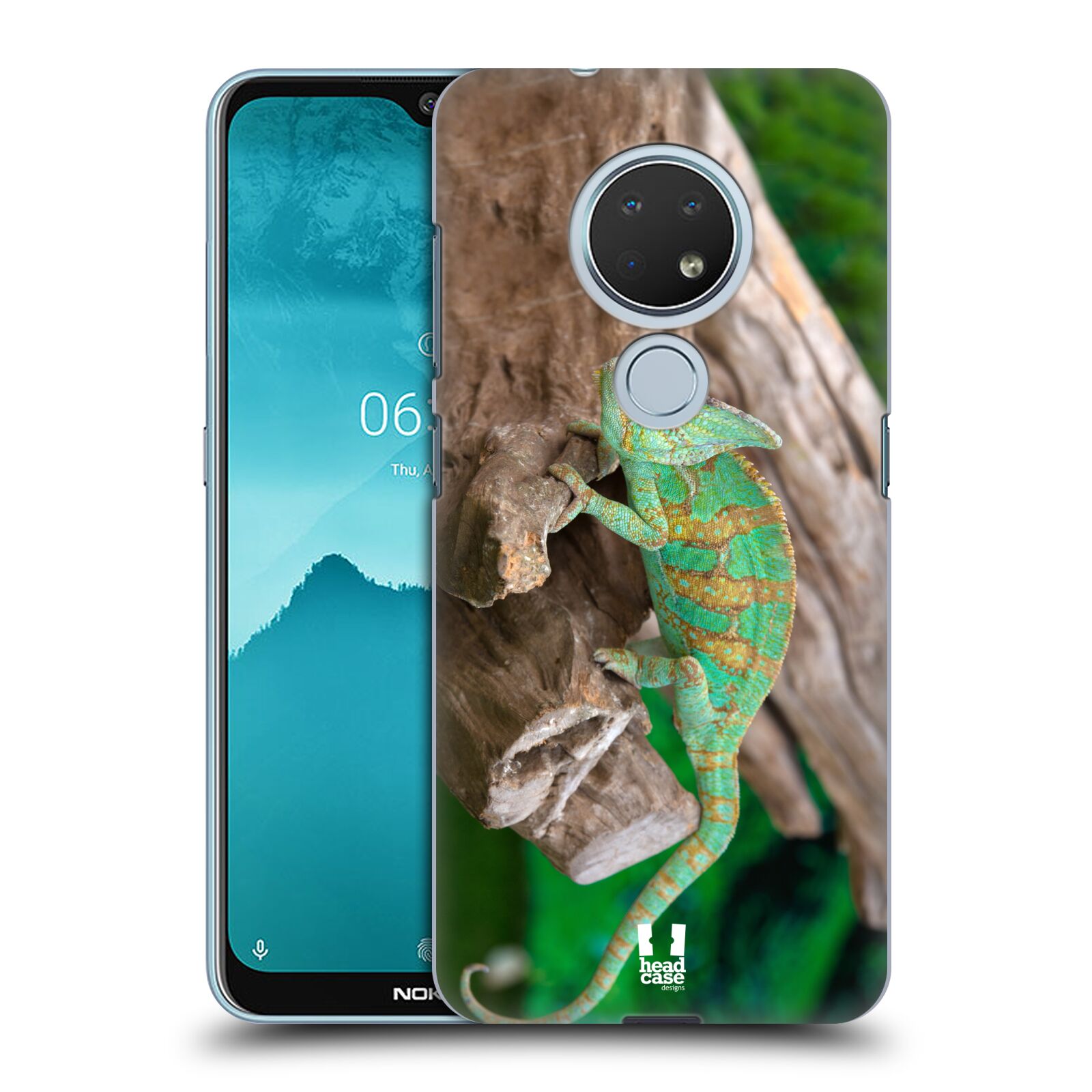 Pouzdro na mobil Nokia 6.2 - HEAD CASE - vzor slavná zvířata foto chameleon