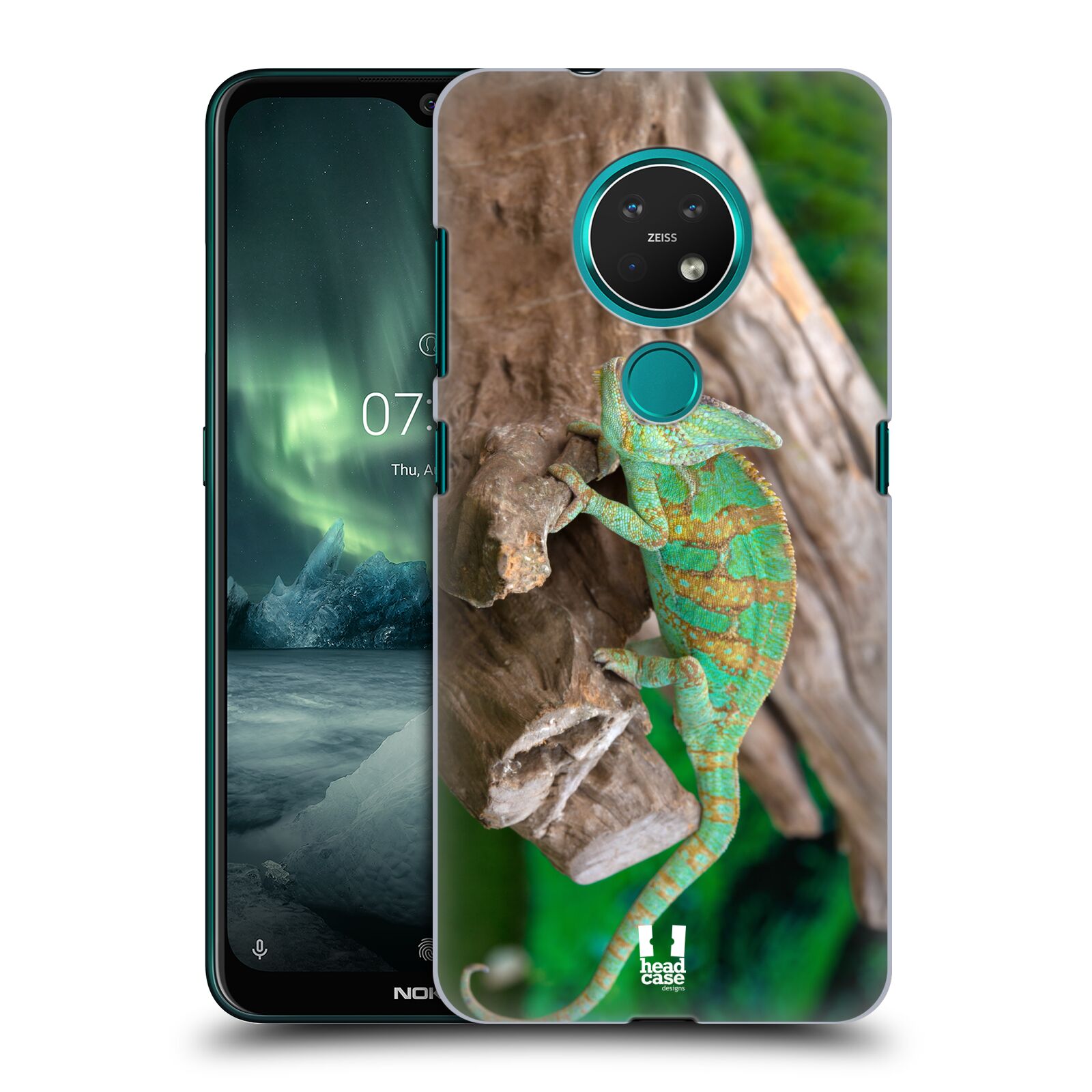 Pouzdro na mobil NOKIA 7.2 - HEAD CASE - vzor slavná zvířata foto chameleon