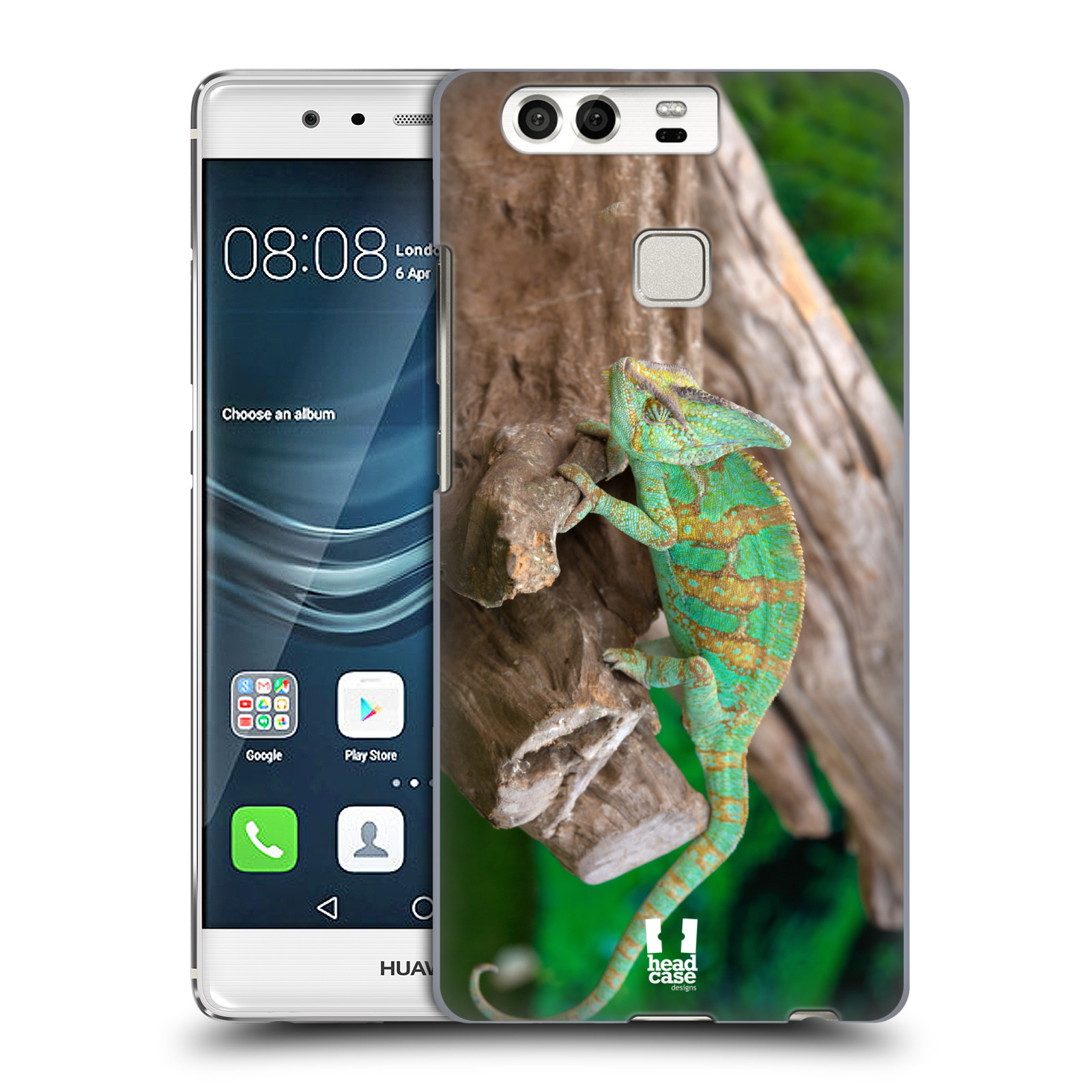 HEAD CASE plastový obal na mobil Huawei P9 / P9 DUAL SIM vzor slavná zvířata foto chameleon