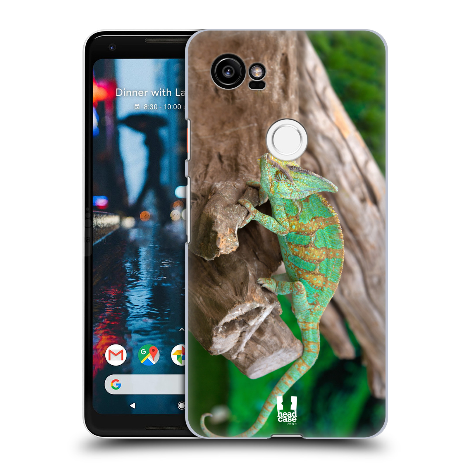HEAD CASE plastový obal na mobil Google Pixel 2 XL vzor slavná zvířata foto chameleon