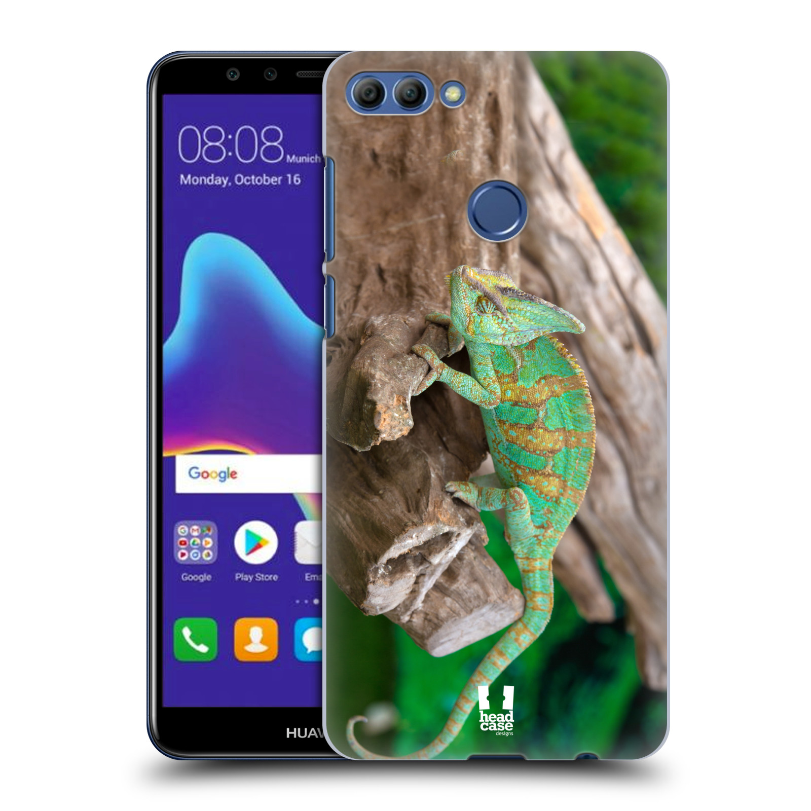 HEAD CASE plastový obal na mobil Huawei Y9 2018 vzor slavná zvířata foto chameleon
