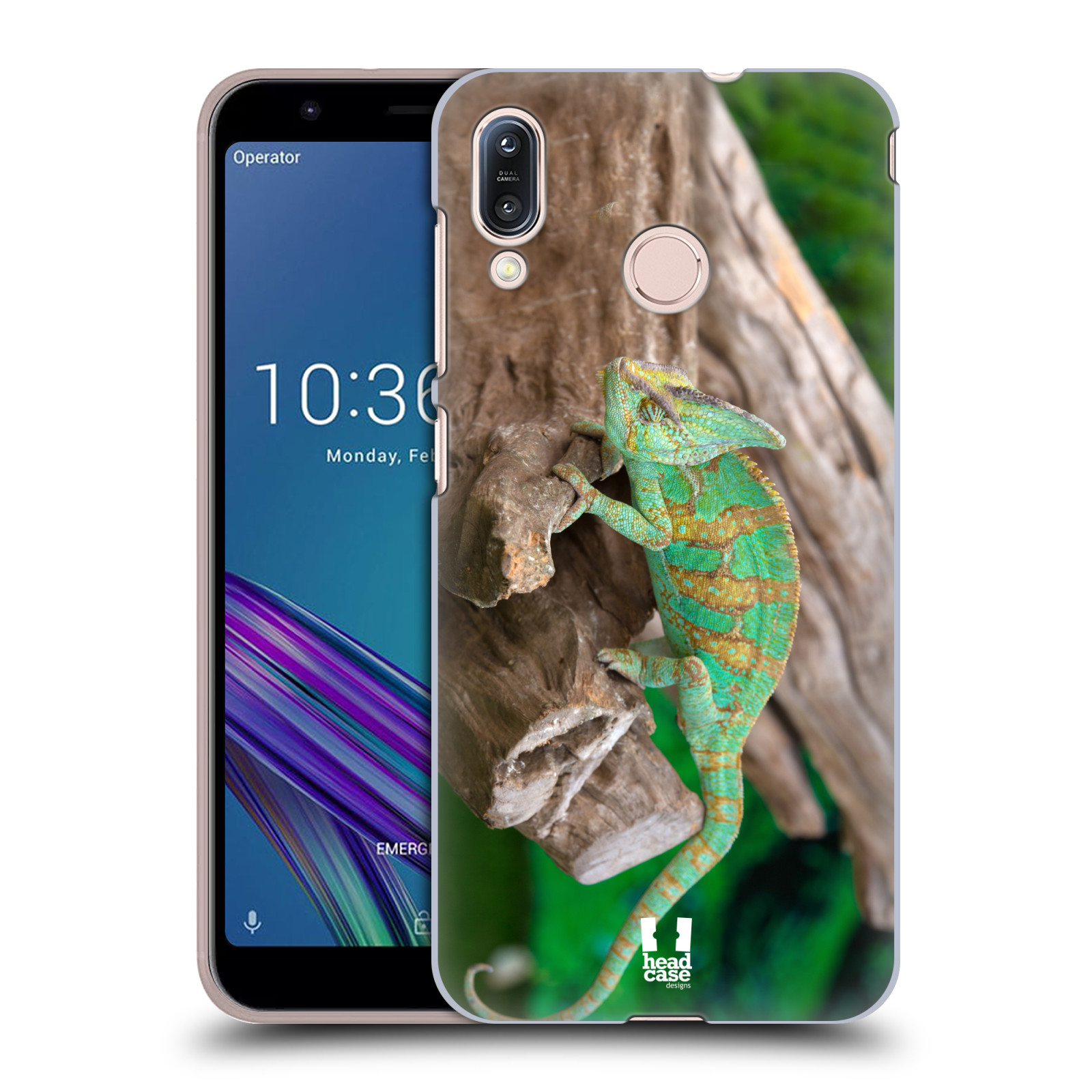 Pouzdro na mobil Asus Zenfone Max M1 (ZB555KL) - HEAD CASE - vzor slavná zvířata foto chameleon