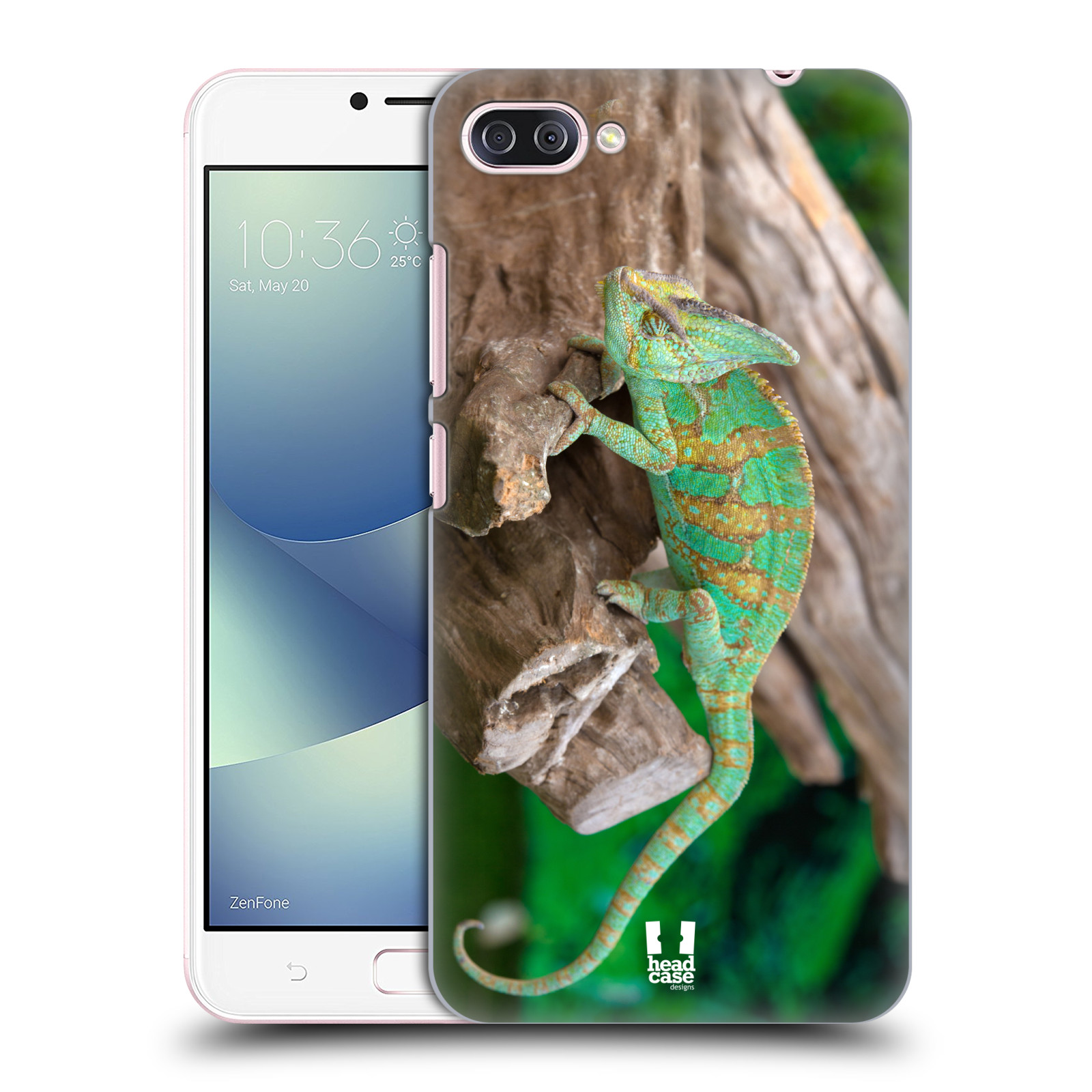 HEAD CASE plastový obal na mobil Asus Zenfone 4 MAX ZC554KL vzor slavná zvířata foto chameleon