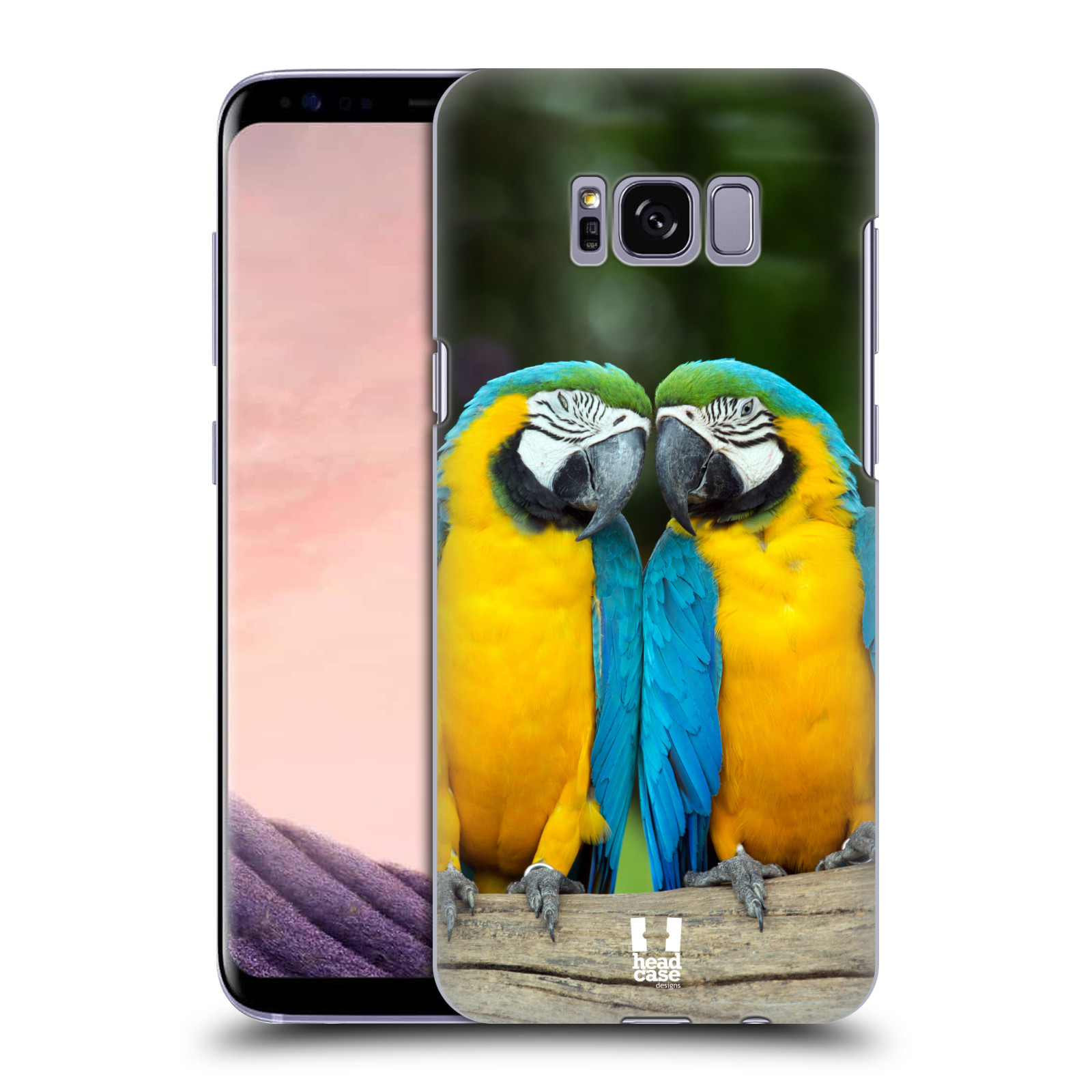 HEAD CASE plastový obal na mobil Samsung Galaxy S8 vzor slavná zvířata foto dva papoušci