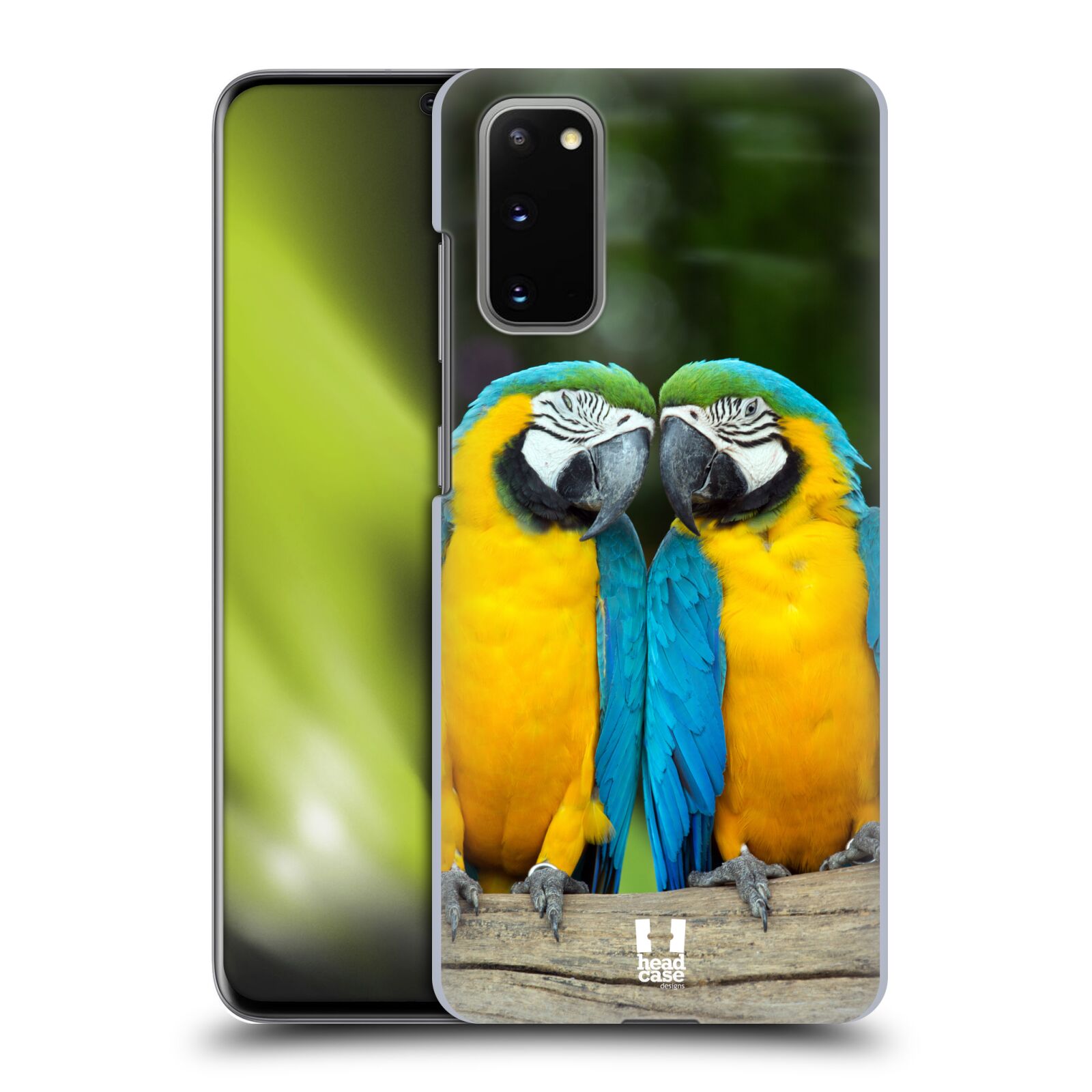 Pouzdro na mobil Samsung Galaxy S20 - HEAD CASE - vzor slavná zvířata foto dva papoušci