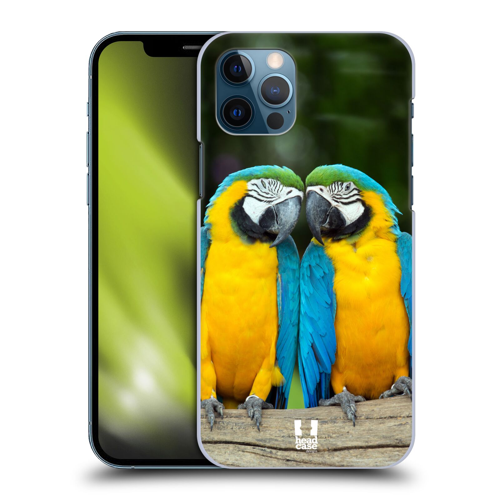 HEAD CASE plastový obal na mobil Apple Iphone 12 / Iphone 12 PRO vzor slavná zvířata foto dva papoušci