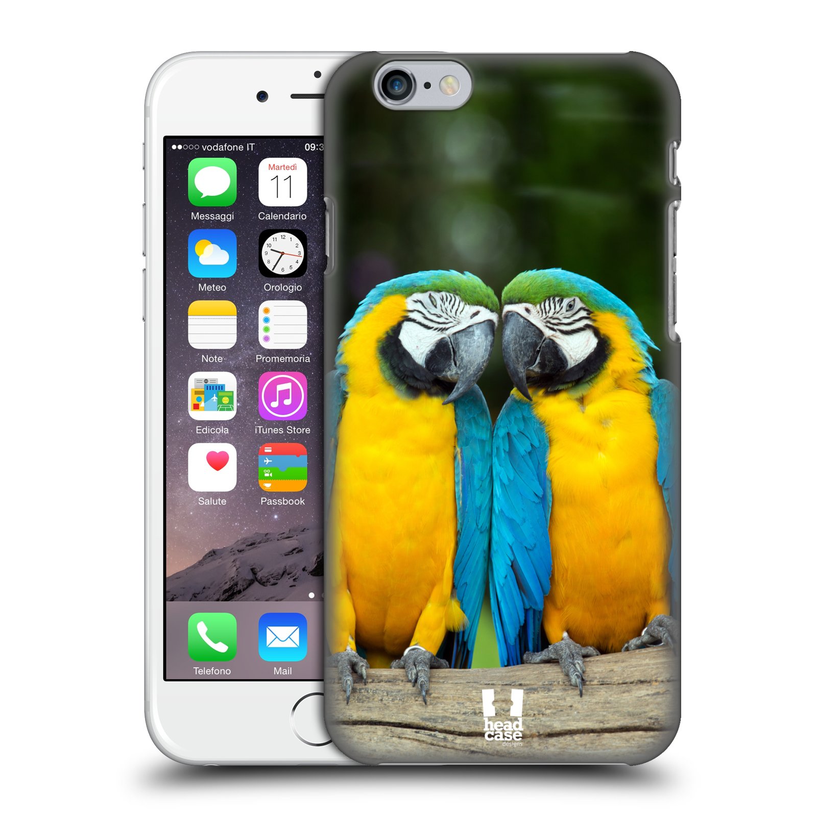 Plastové pouzdro pro mobil Apple Iphone 6/6S vzor slavná zvířata foto dva papoušci