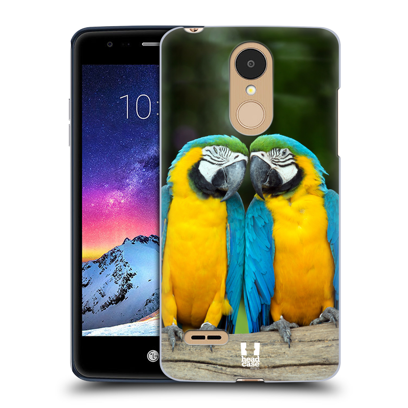 HEAD CASE plastový obal na mobil LG K9 / K8 2018 vzor slavná zvířata foto dva papoušci