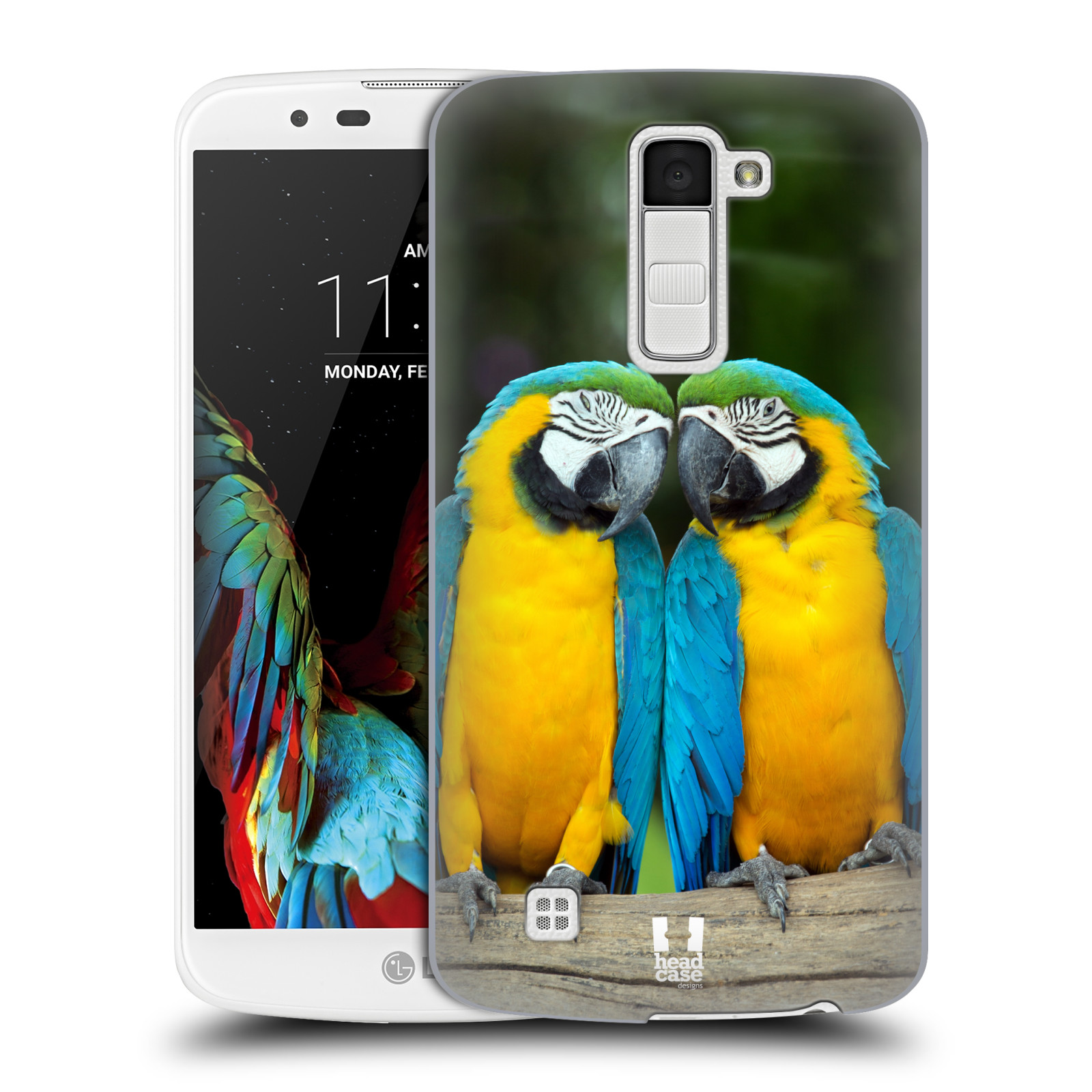 HEAD CASE plastový obal na mobil LG K10 vzor slavná zvířata foto dva papoušci
