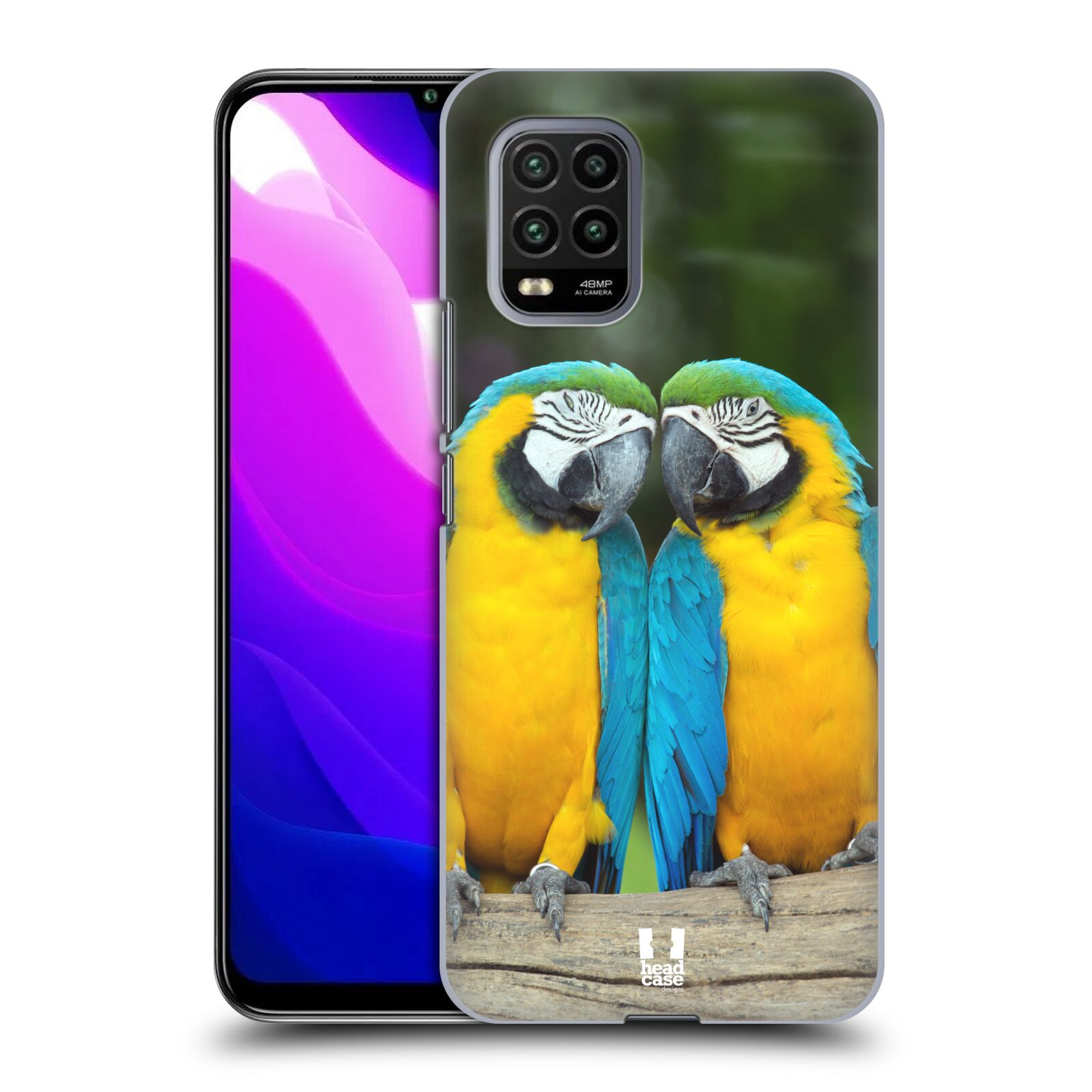 Zadní kryt, obal na mobil Xiaomi Mi 10 LITE vzor slavná zvířata foto dva papoušci