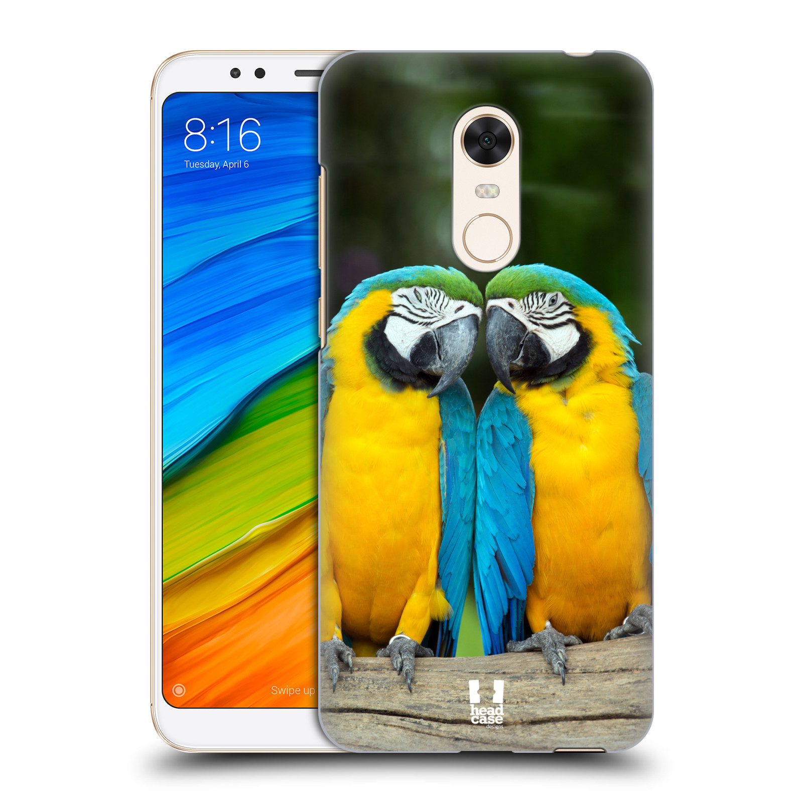 HEAD CASE plastový obal na mobil Xiaomi Redmi 5 PLUS vzor slavná zvířata foto dva papoušci