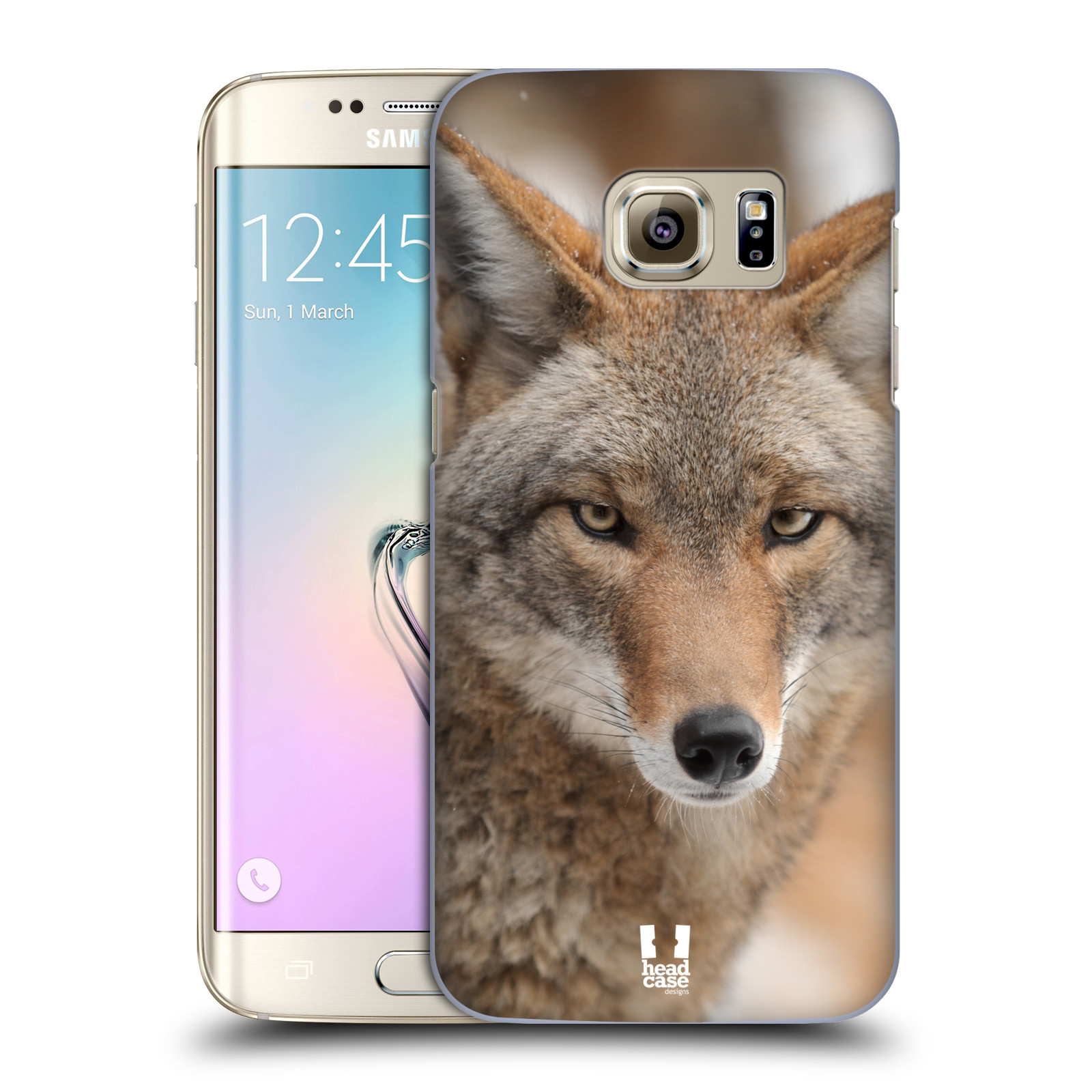HEAD CASE plastový obal na mobil SAMSUNG GALAXY S7 EDGE vzor slavná zvířata foto kojot