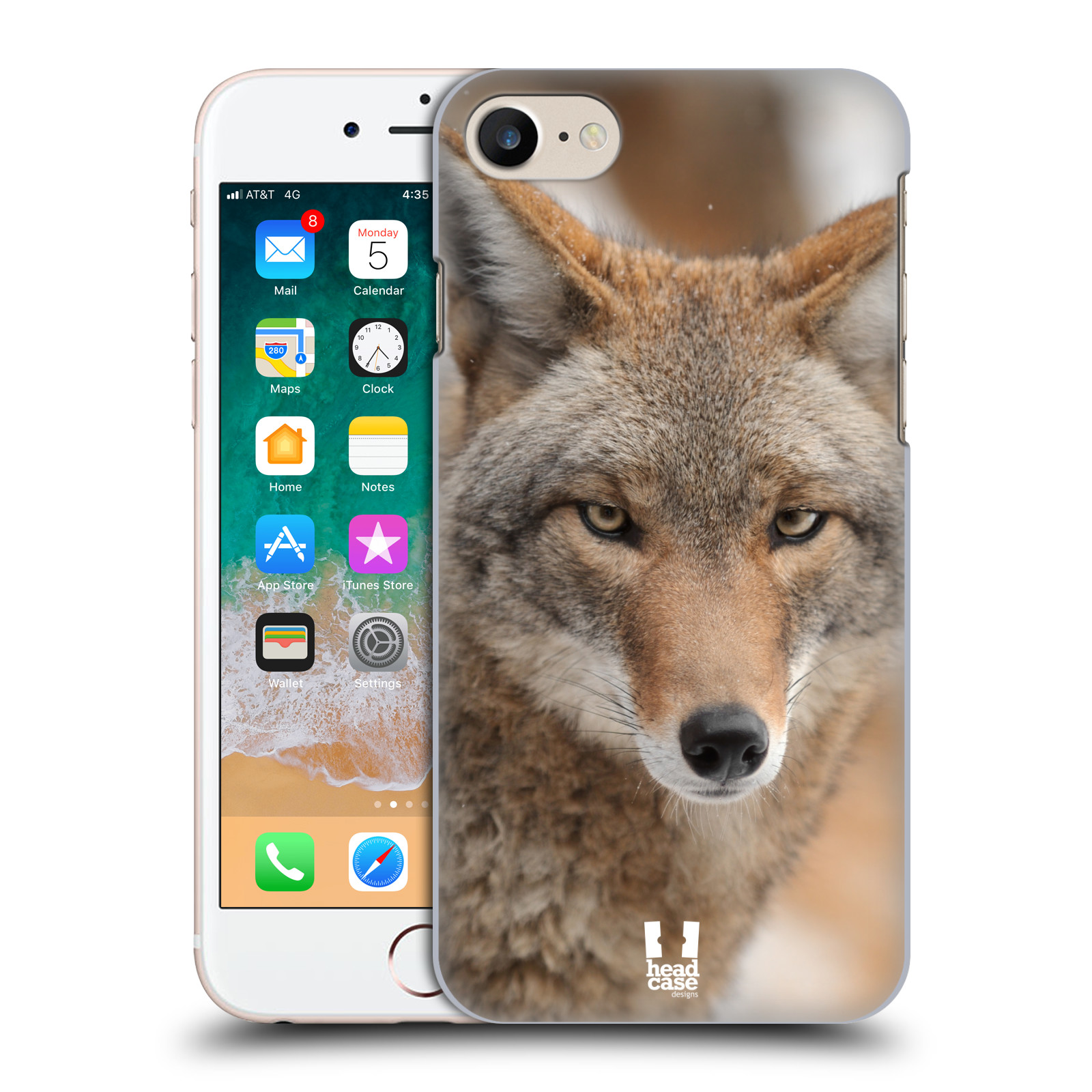 Plastové pouzdro pro mobil Apple Iphone 7/8/SE 2020 vzor slavná zvířata foto kojot