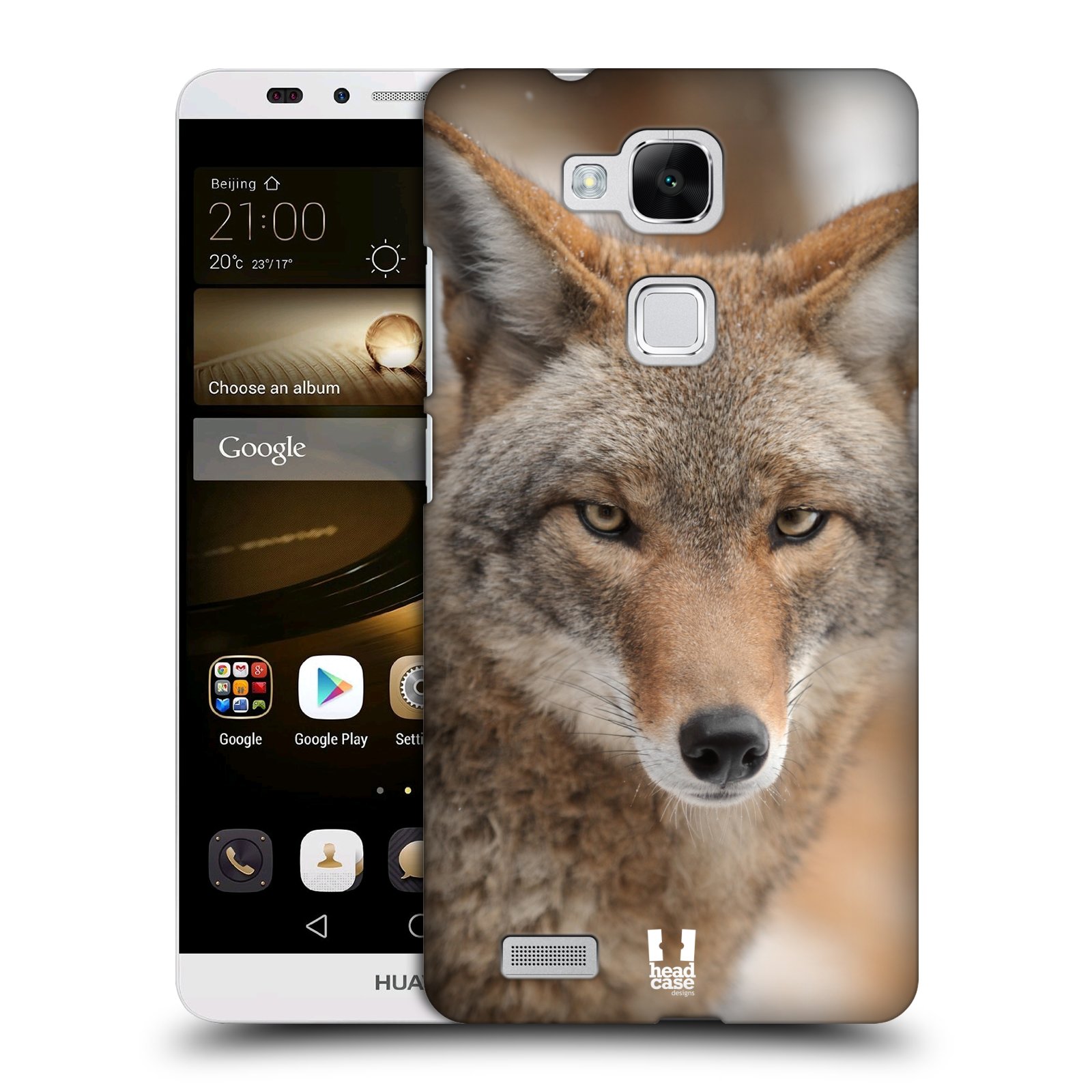 HEAD CASE plastový obal na mobil Huawei Mate 7 vzor slavná zvířata foto kojot