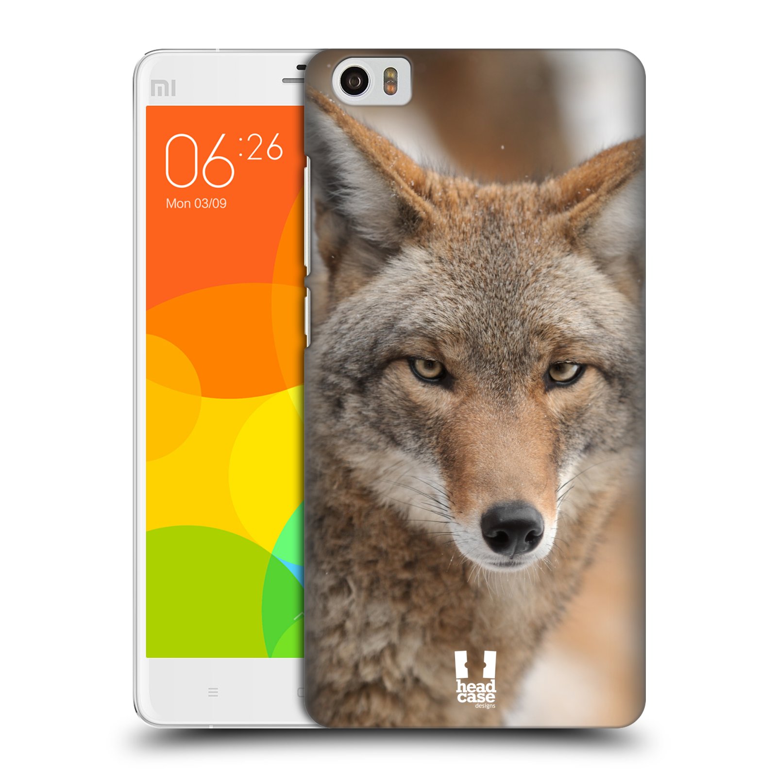 HEAD CASE pevný plastový obal na mobil XIAOMI Mi Note vzor slavná zvířata foto kojot