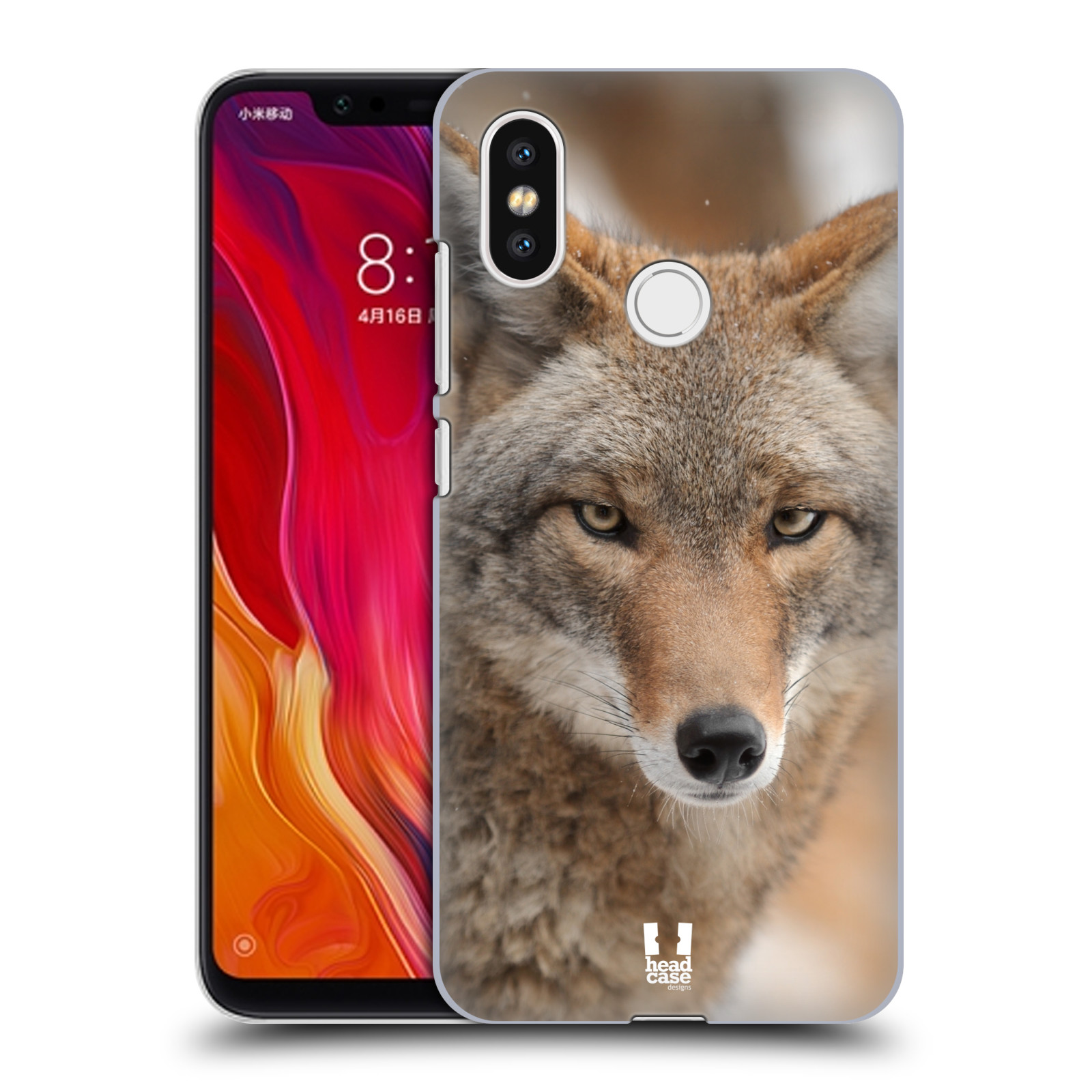 HEAD CASE plastový obal na mobil Xiaomi Mi 8 vzor slavná zvířata foto kojot