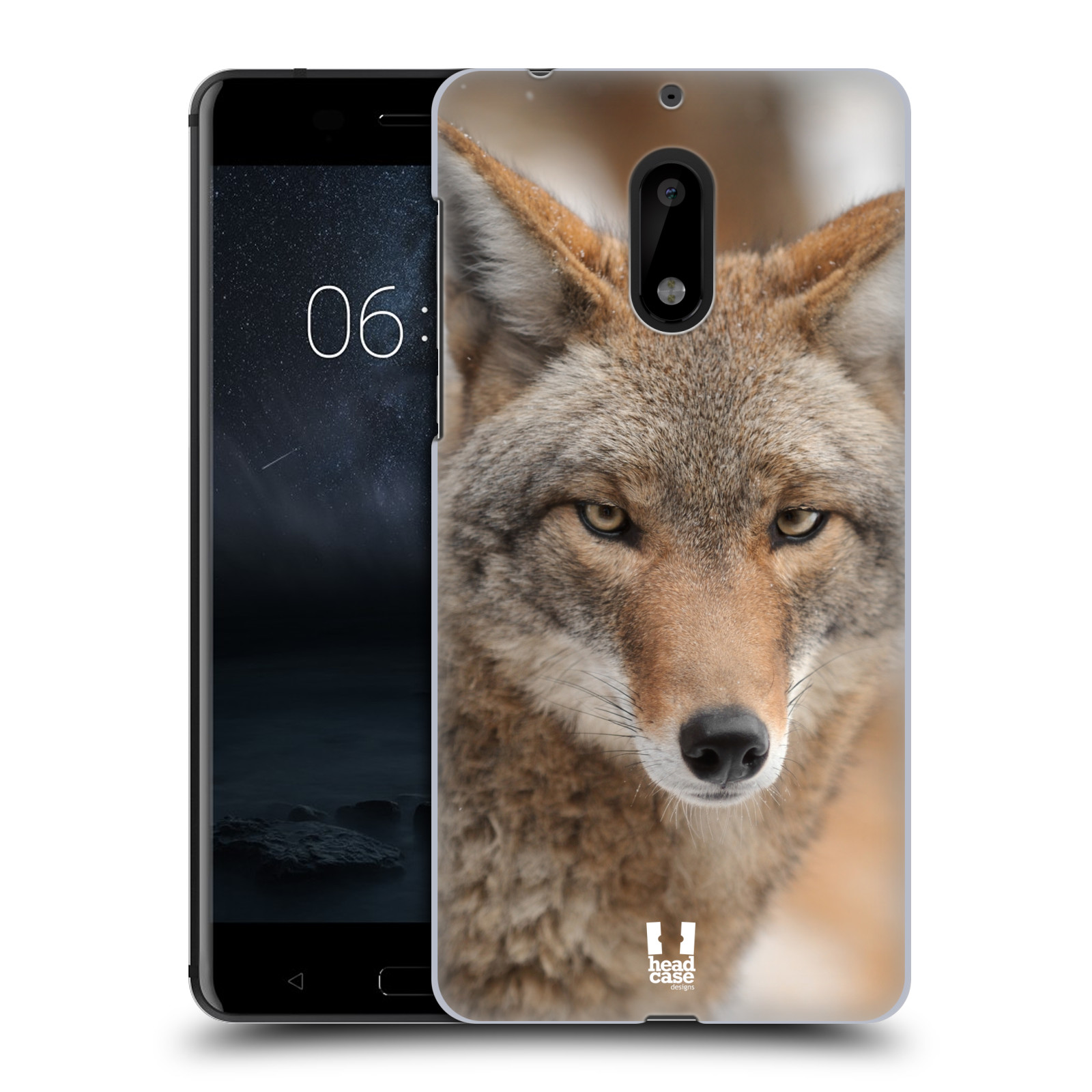 HEAD CASE plastový obal na mobil Nokia 6 vzor slavná zvířata foto kojot