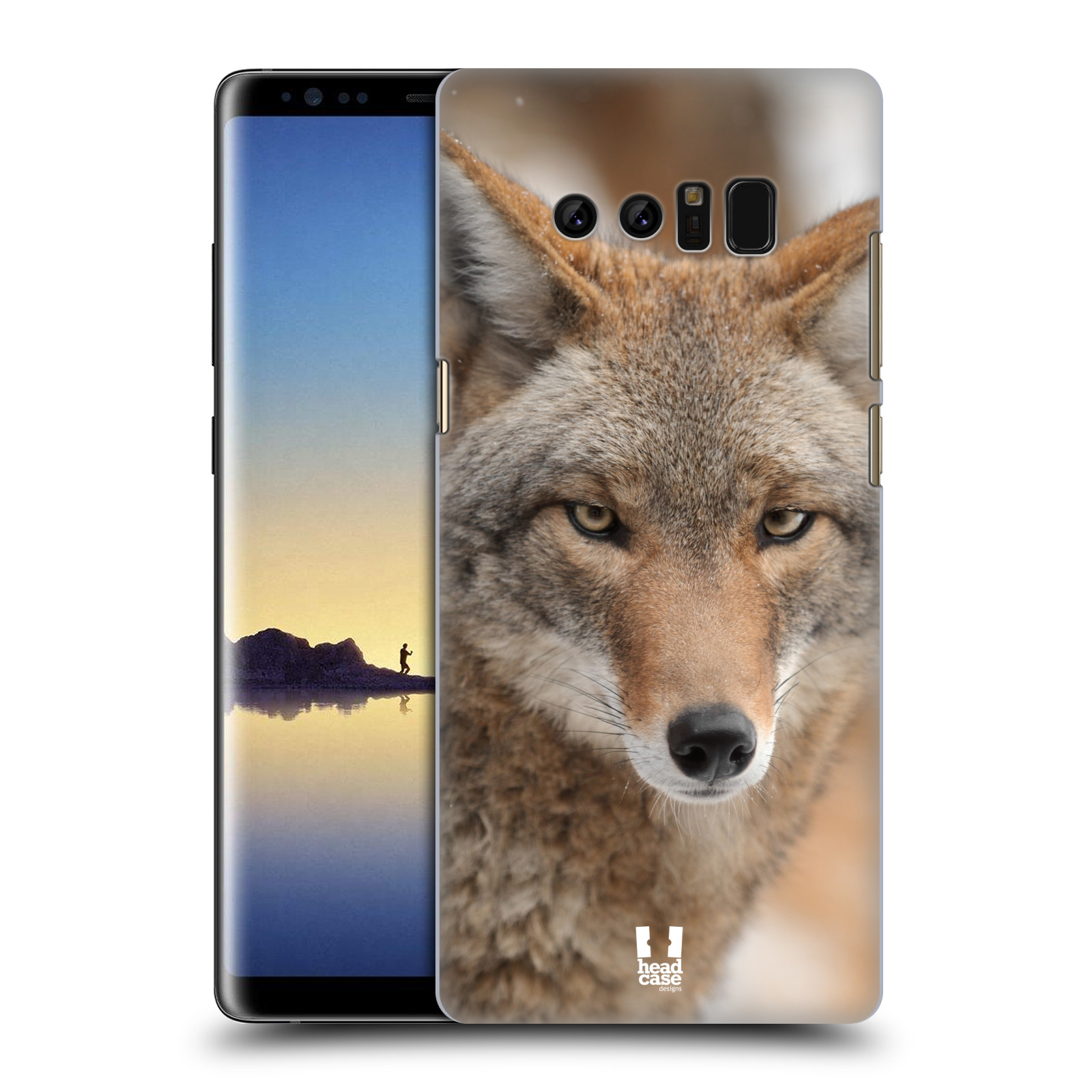 HEAD CASE plastový obal na mobil Samsung Galaxy Note 8 vzor slavná zvířata foto kojot