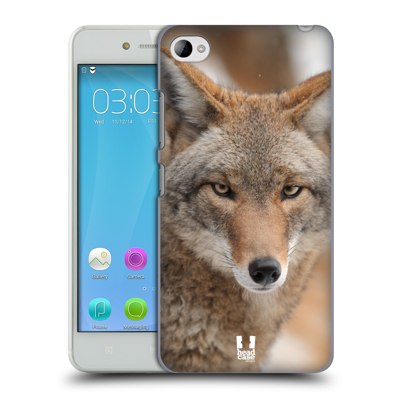 HEAD CASE pevný plastový obal na mobil LENOVO S90 vzor slavná zvířata foto kojot
