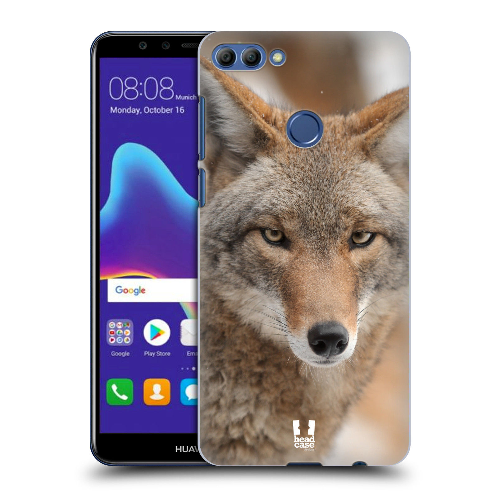 HEAD CASE plastový obal na mobil Huawei Y9 2018 vzor slavná zvířata foto kojot