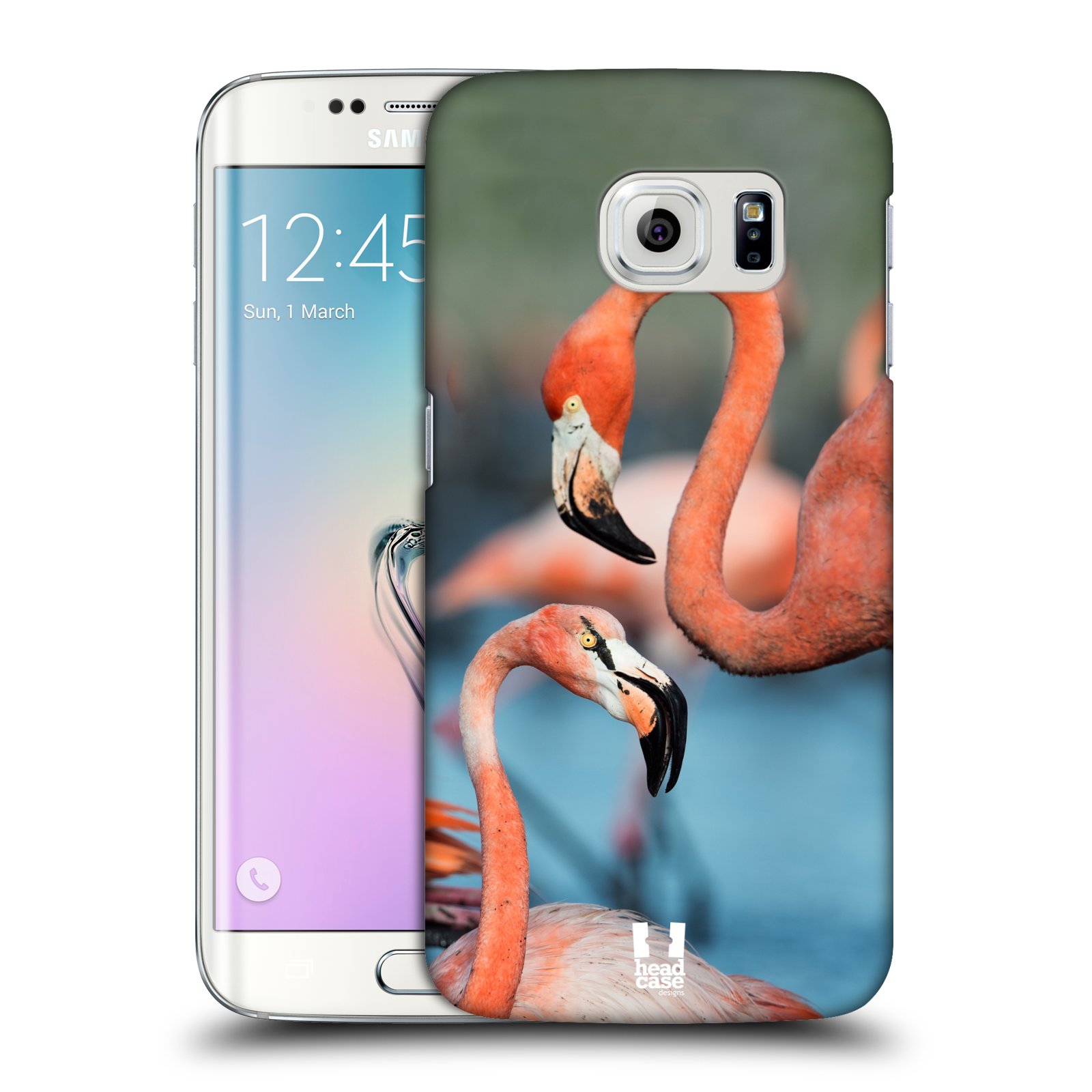 HEAD CASE plastový obal na mobil SAMSUNG Galaxy S6 EDGE (G9250, G925, G925F) vzor slavná zvířata foto plameňák