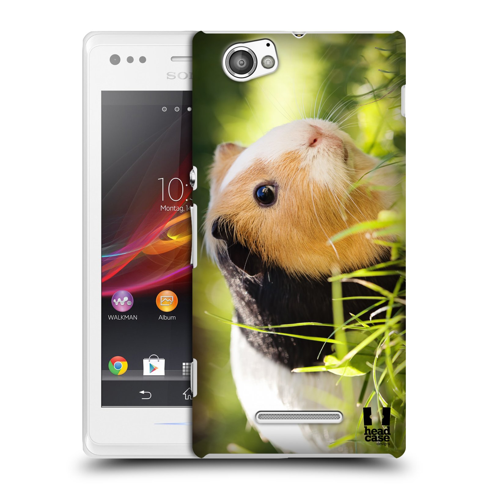 HEAD CASE plastový obal na mobil Sony Xperia M vzor slavná zvířata foto morče
