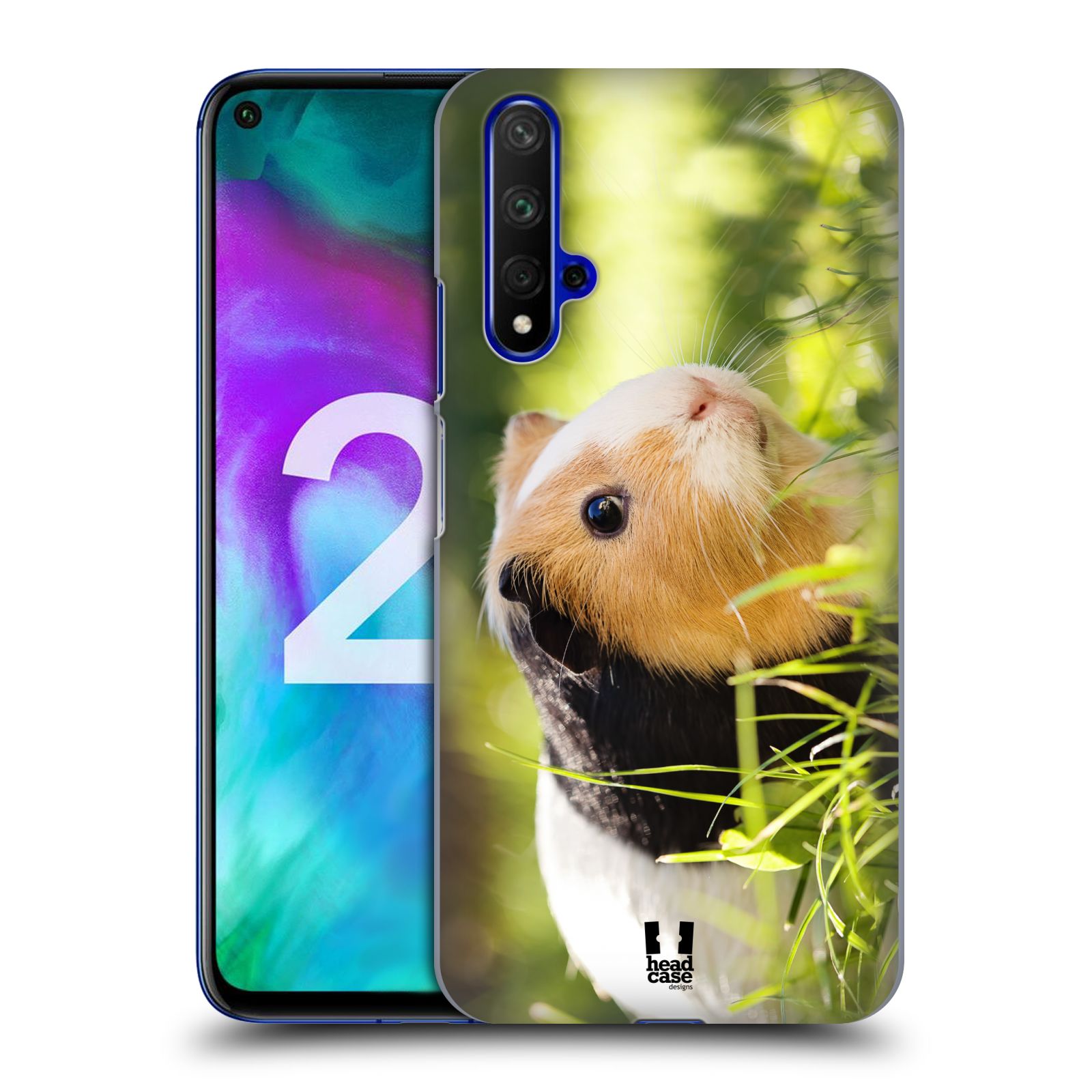 Pouzdro na mobil Honor 20 - HEAD CASE - vzor slavná zvířata foto morče