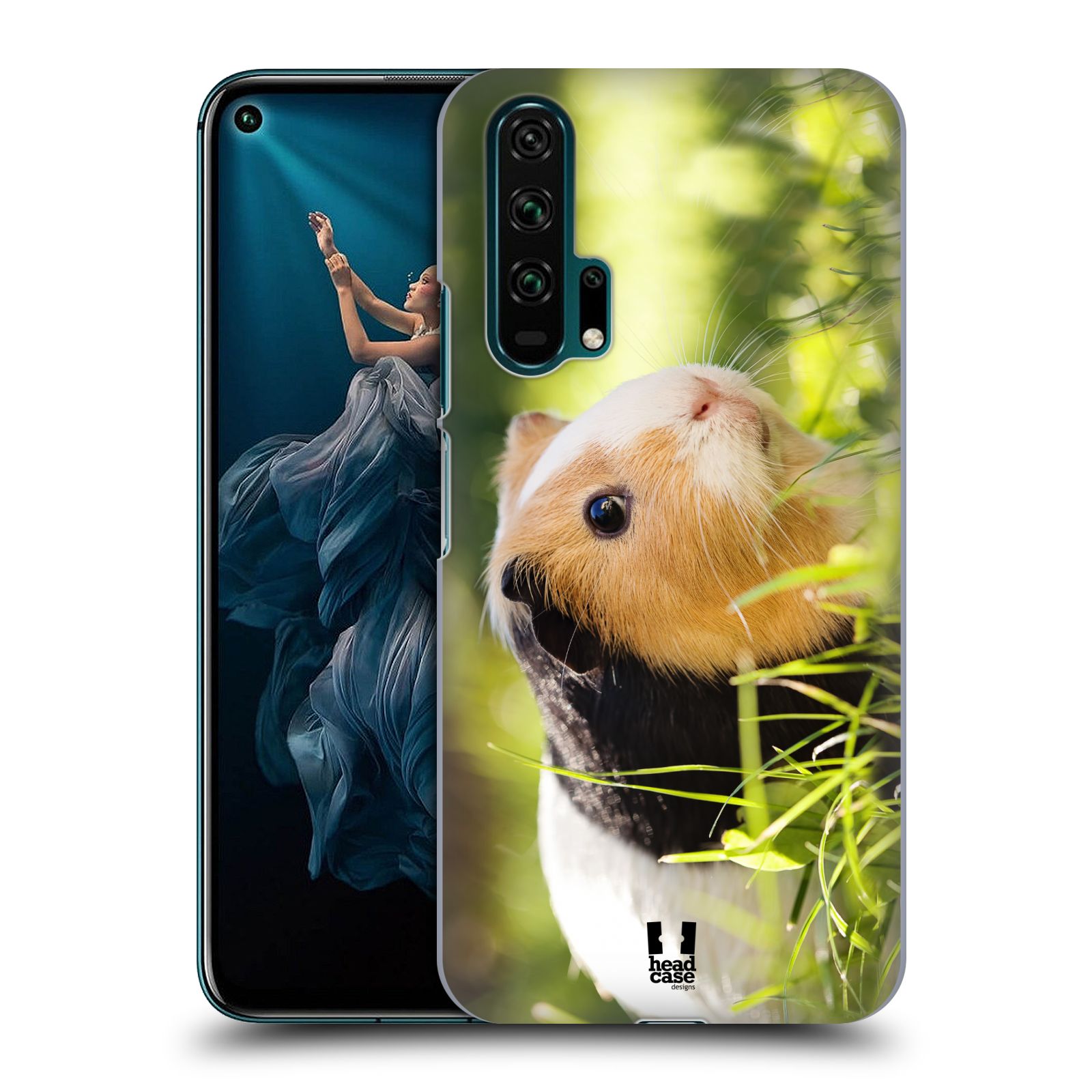Pouzdro na mobil Honor 20 PRO - HEAD CASE - vzor slavná zvířata foto morče