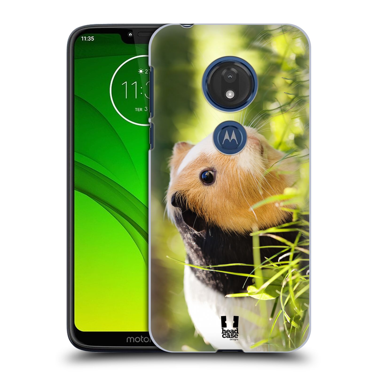 Pouzdro na mobil Motorola Moto G7 Play vzor slavná zvířata foto morče