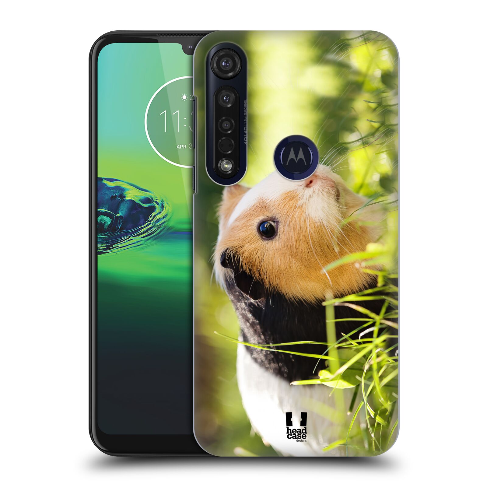 Pouzdro na mobil Motorola Moto G8 PLUS - HEAD CASE - vzor slavná zvířata foto morče