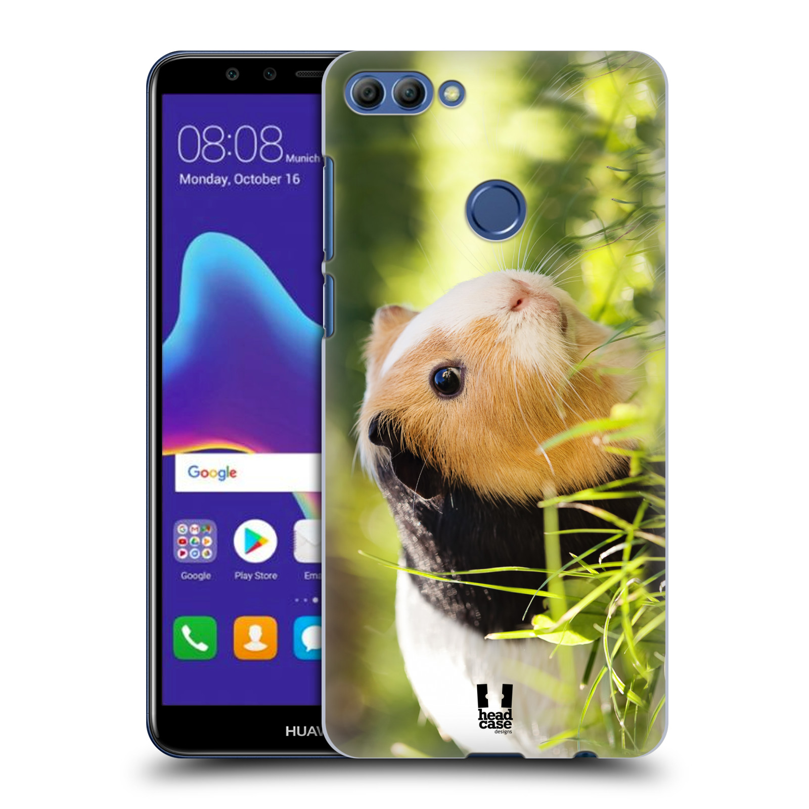 HEAD CASE plastový obal na mobil Huawei Y9 2018 vzor slavná zvířata foto morče