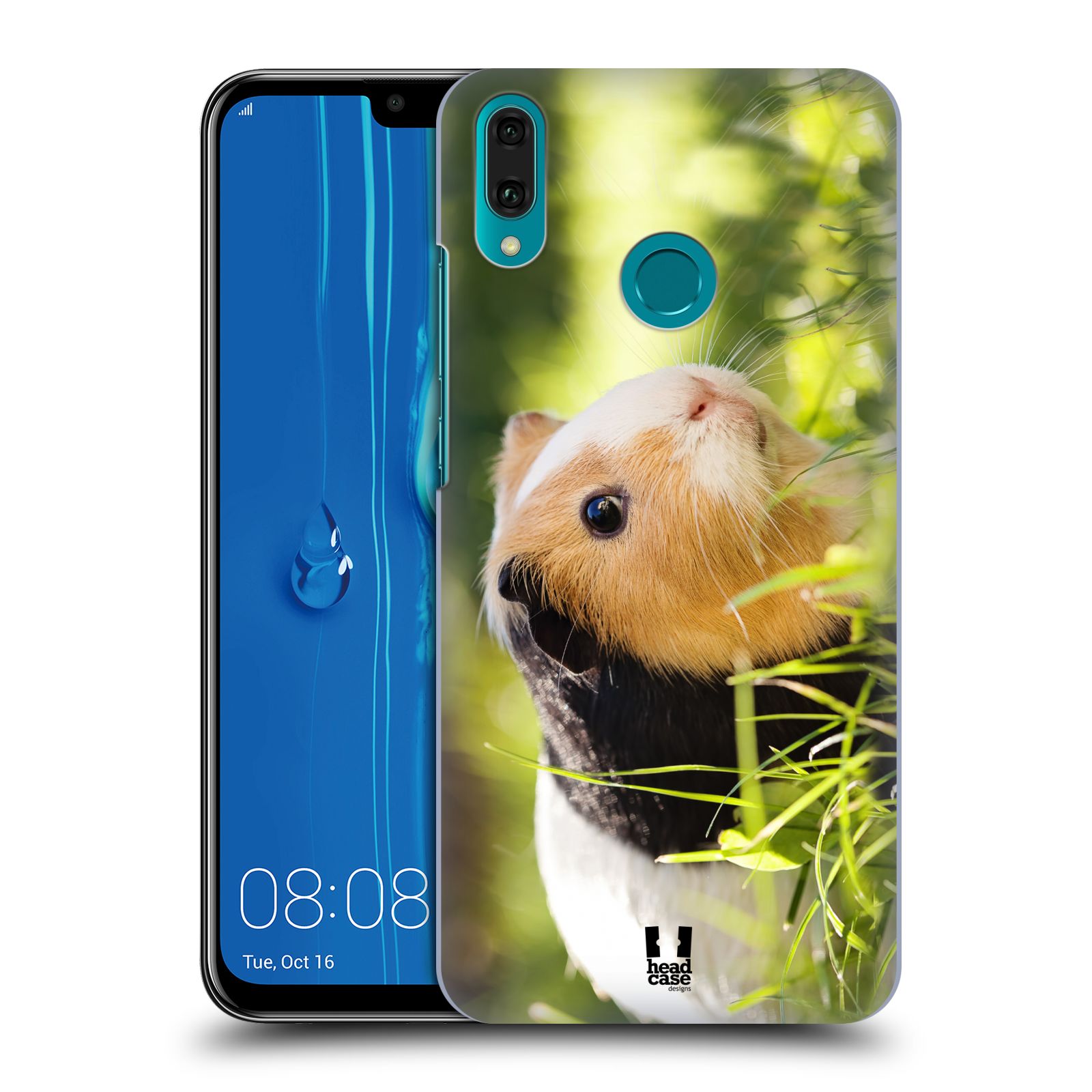 Pouzdro na mobil Huawei Y9 2019 - HEAD CASE - vzor slavná zvířata foto morče