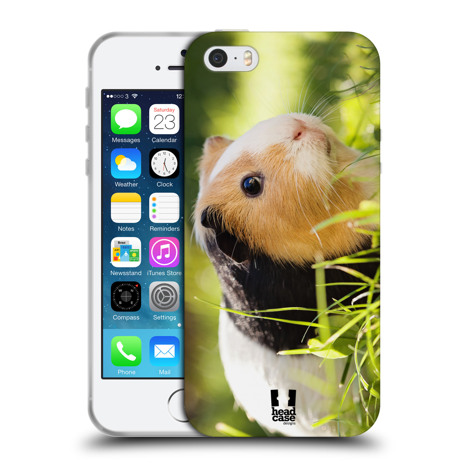HEAD CASE silikonový obal na mobil Apple Iphone 5/5S vzor slavná zvířata foto morče