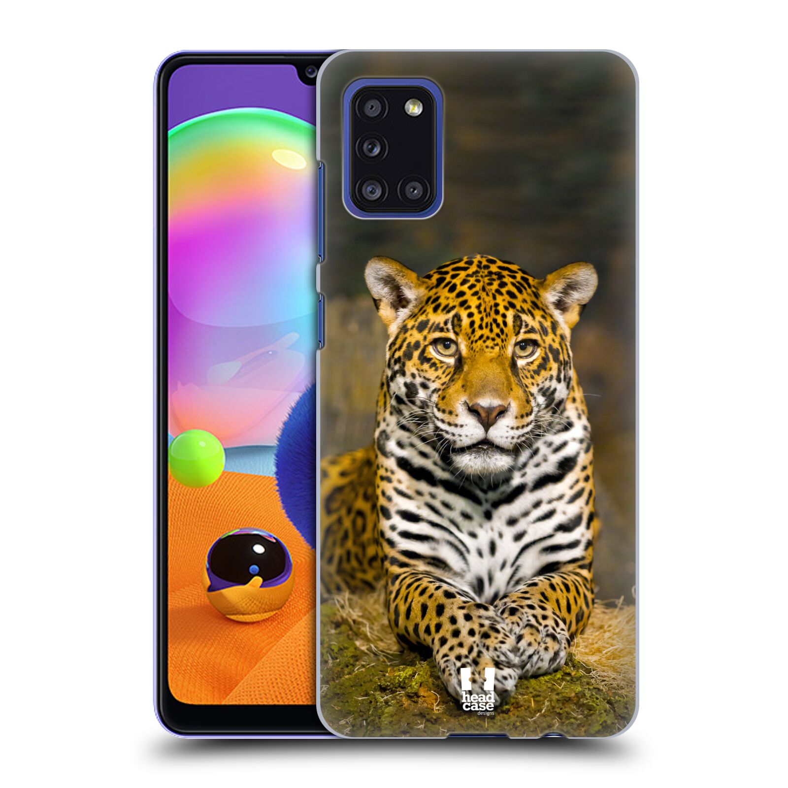 Zadní kryt na mobil Samsung Galaxy A31 vzor slavná zvířata foto jaguár