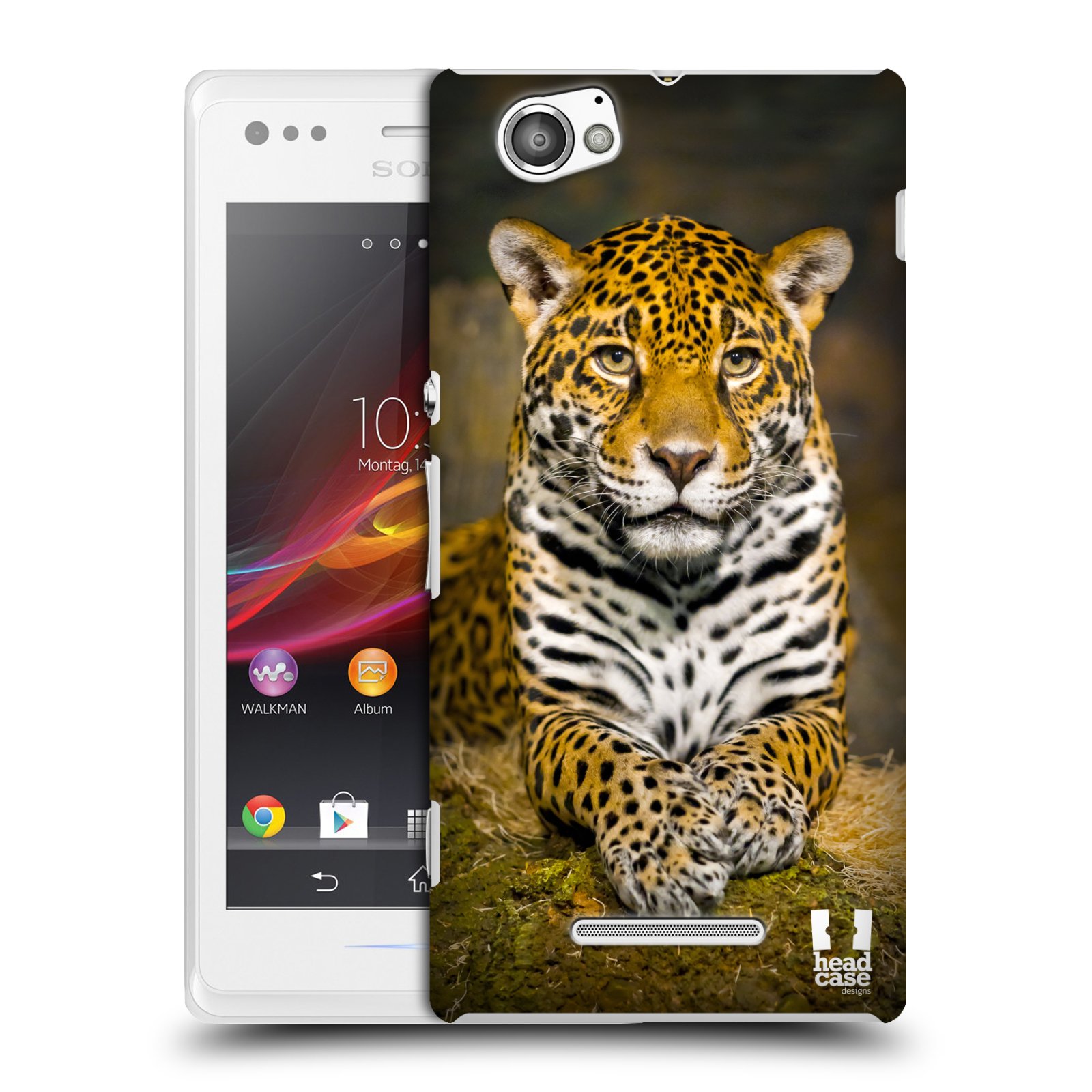 HEAD CASE plastový obal na mobil Sony Xperia M vzor slavná zvířata foto jaguár