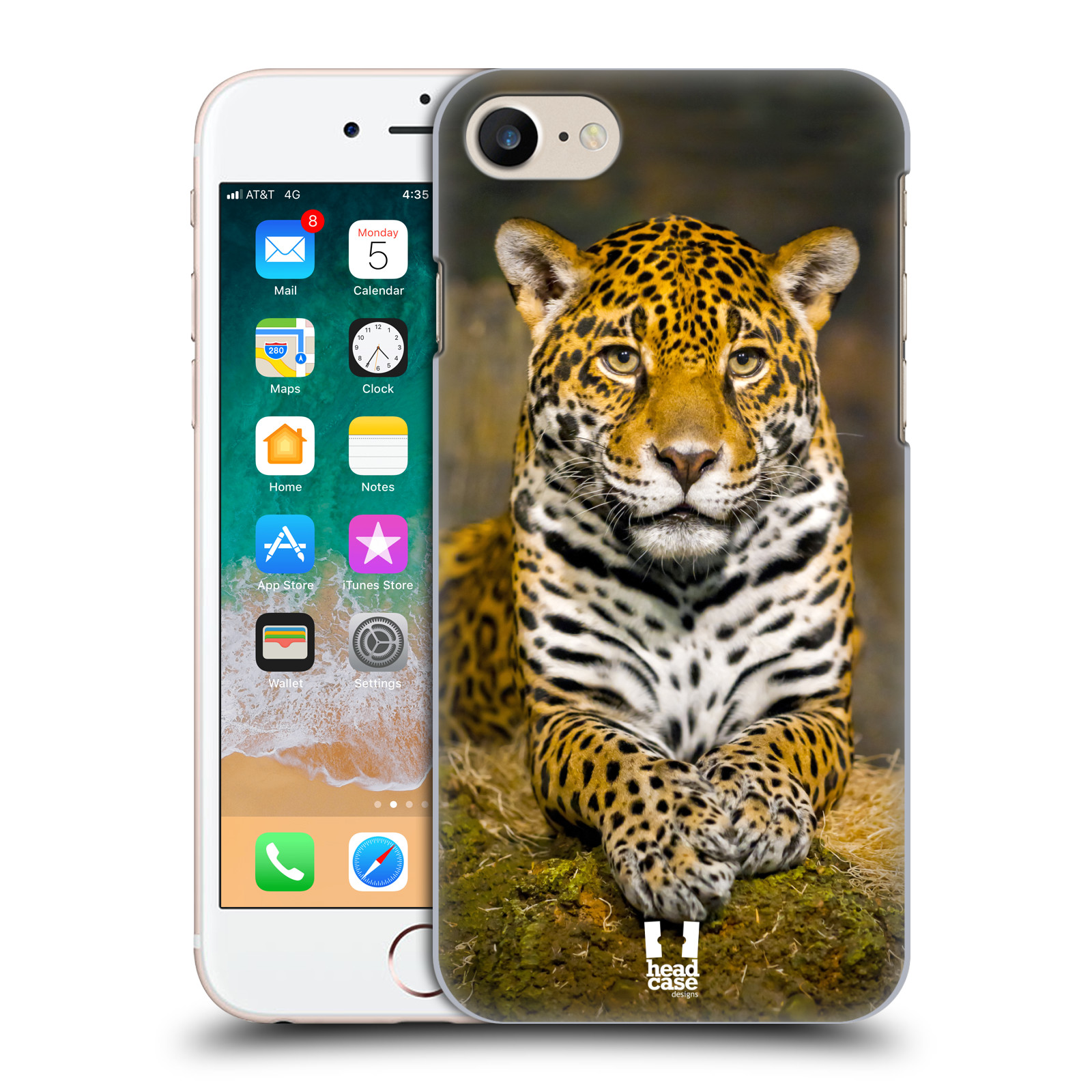 Plastové pouzdro pro mobil Apple Iphone 7/8/SE 2020 vzor slavná zvířata foto jaguár