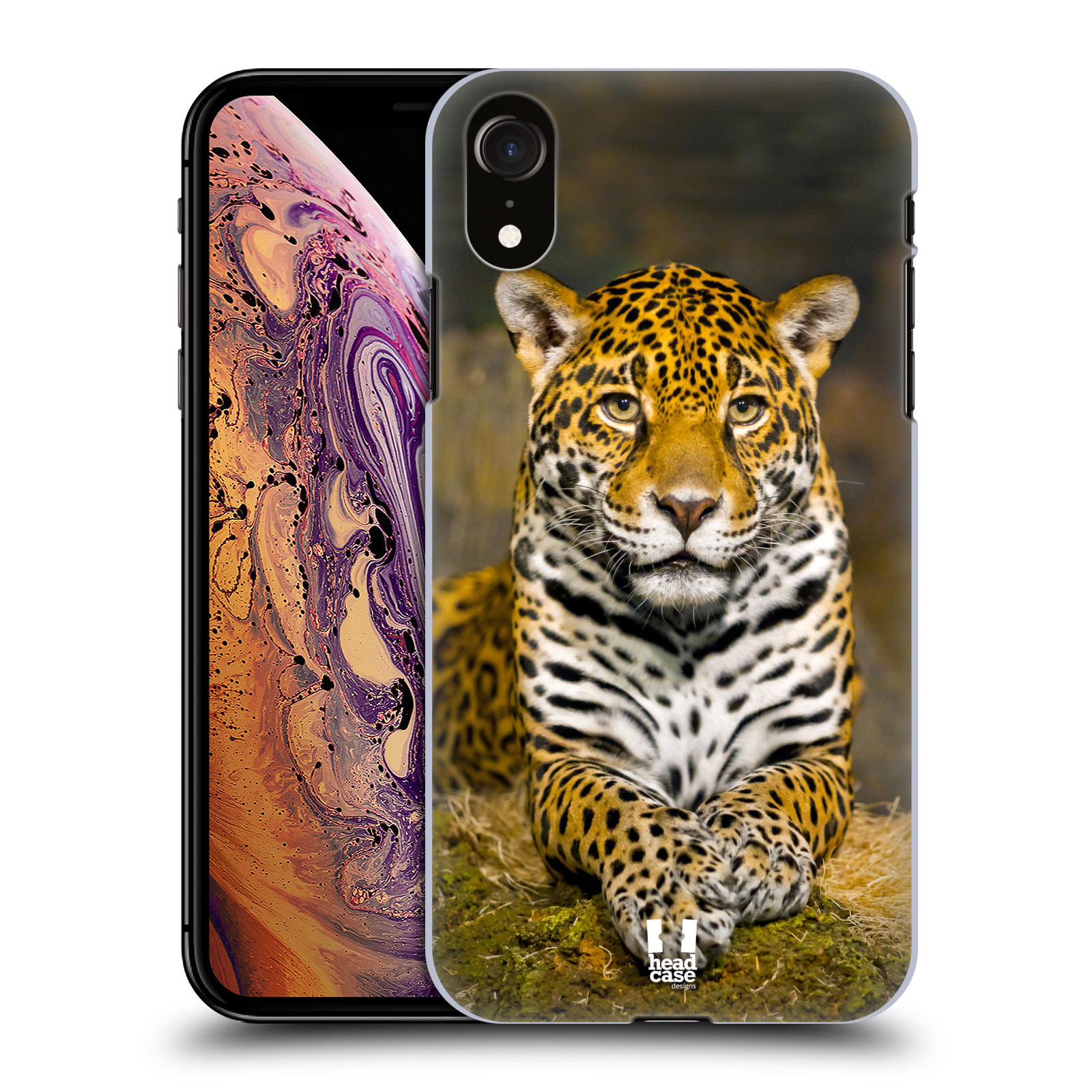 HEAD CASE plastový obal na mobil Apple Iphone XR vzor slavná zvířata foto jaguár