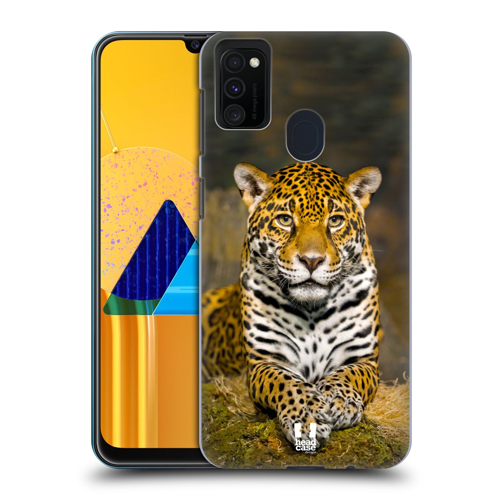 Zadní kryt na mobil Samsung Galaxy M21 vzor slavná zvířata foto jaguár
