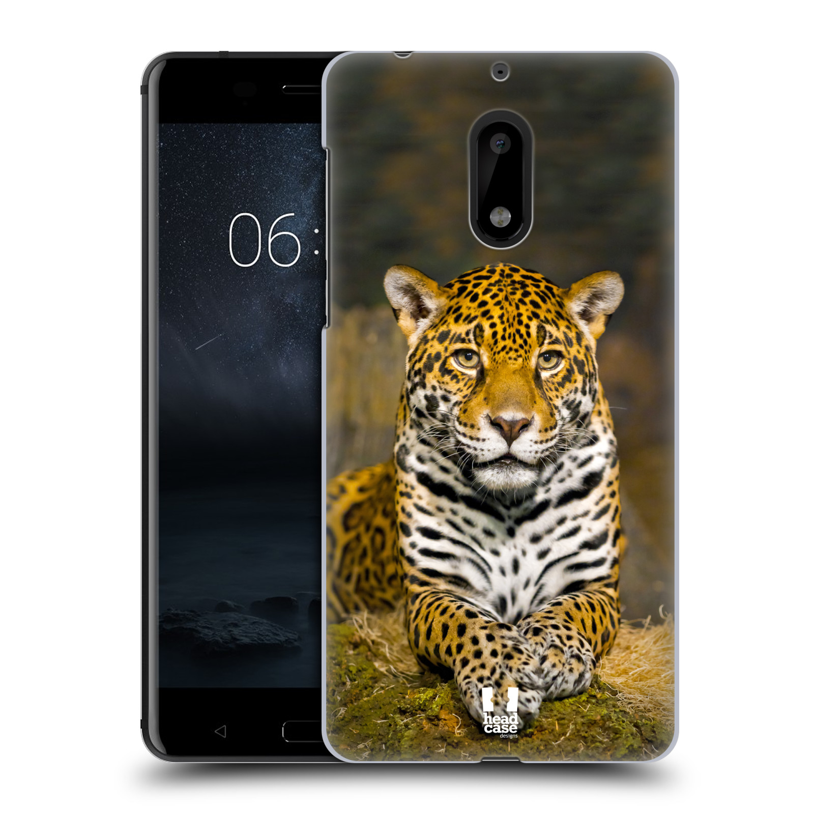 HEAD CASE plastový obal na mobil Nokia 6 vzor slavná zvířata foto jaguár