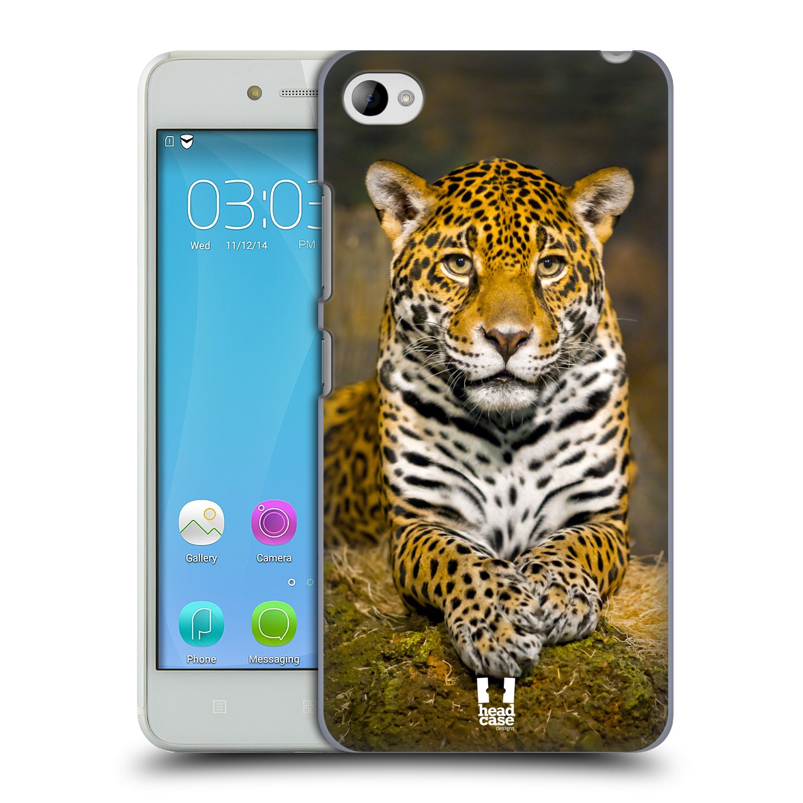 HEAD CASE pevný plastový obal na mobil LENOVO S90 vzor slavná zvířata foto jaguár
